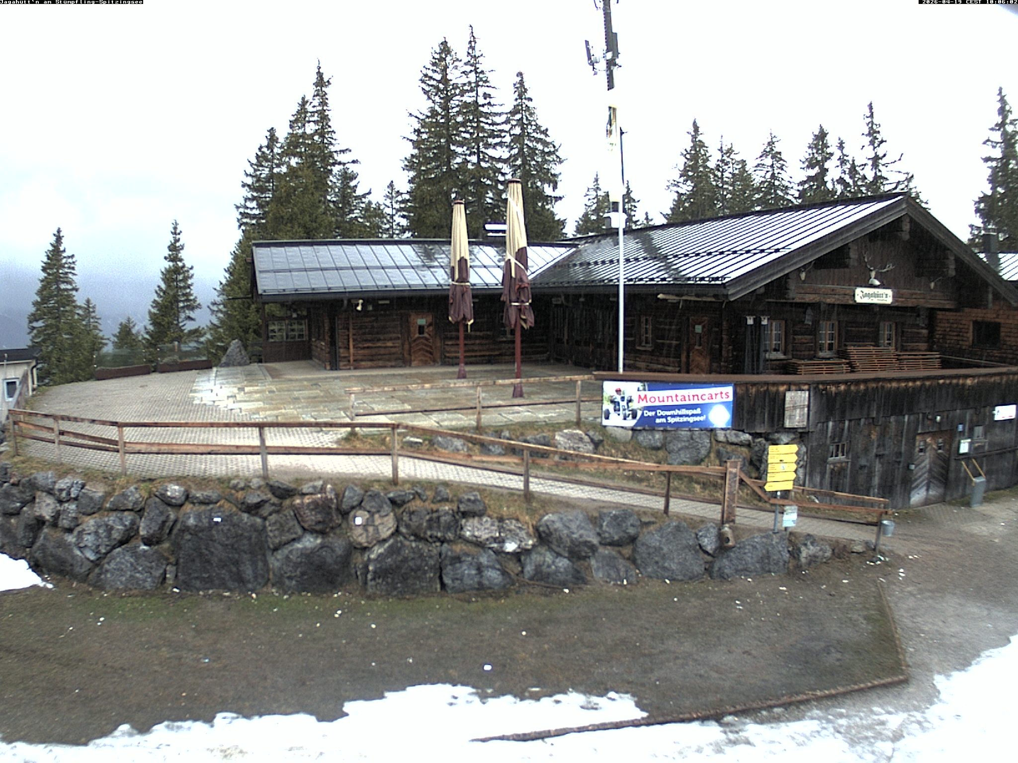 Archiv Foto Webcam Berghütte "Jagahüttn" auf dem Stümpfling