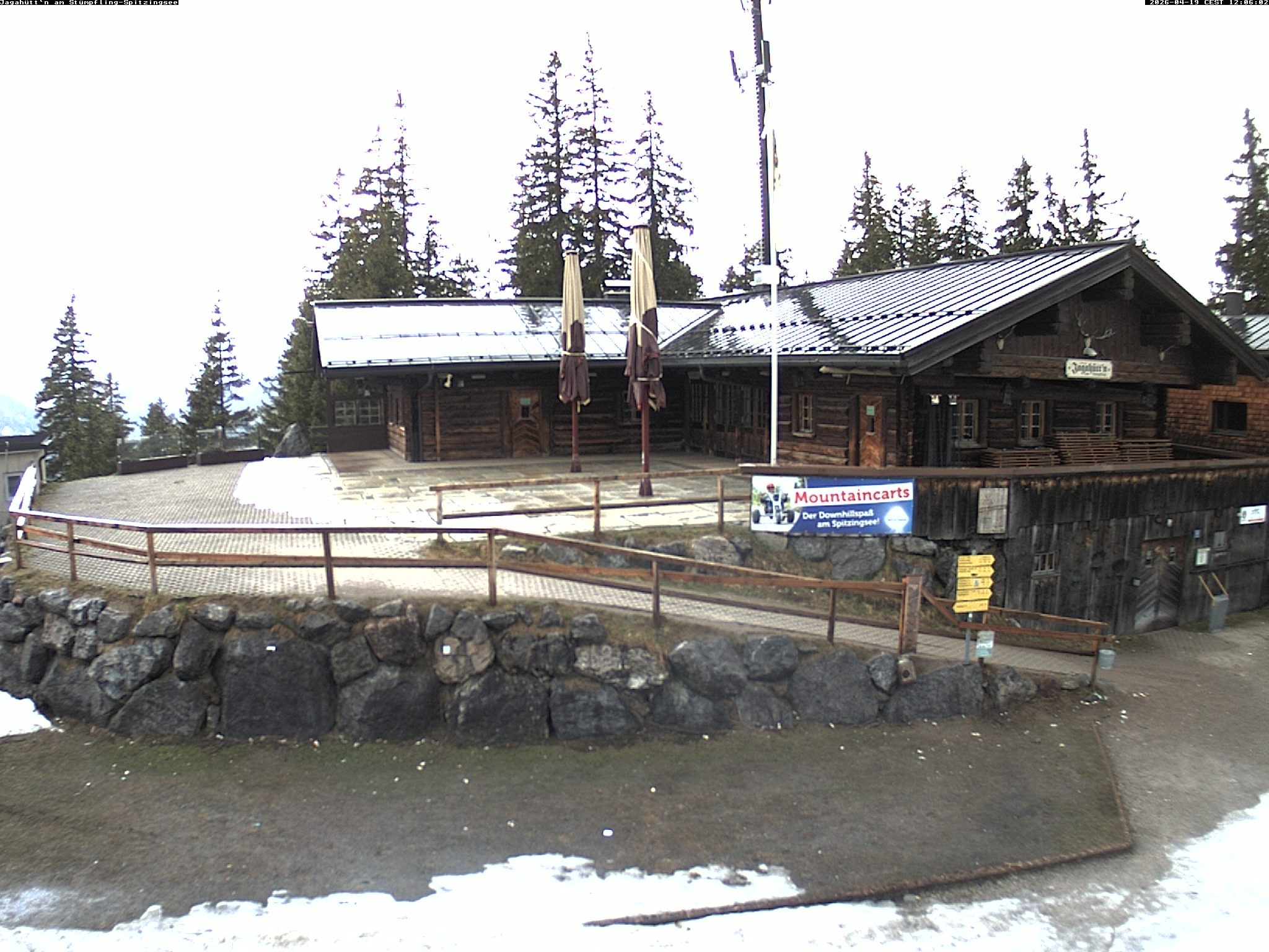 Archiv Foto Webcam Berghütte "Jagahüttn" auf dem Stümpfling