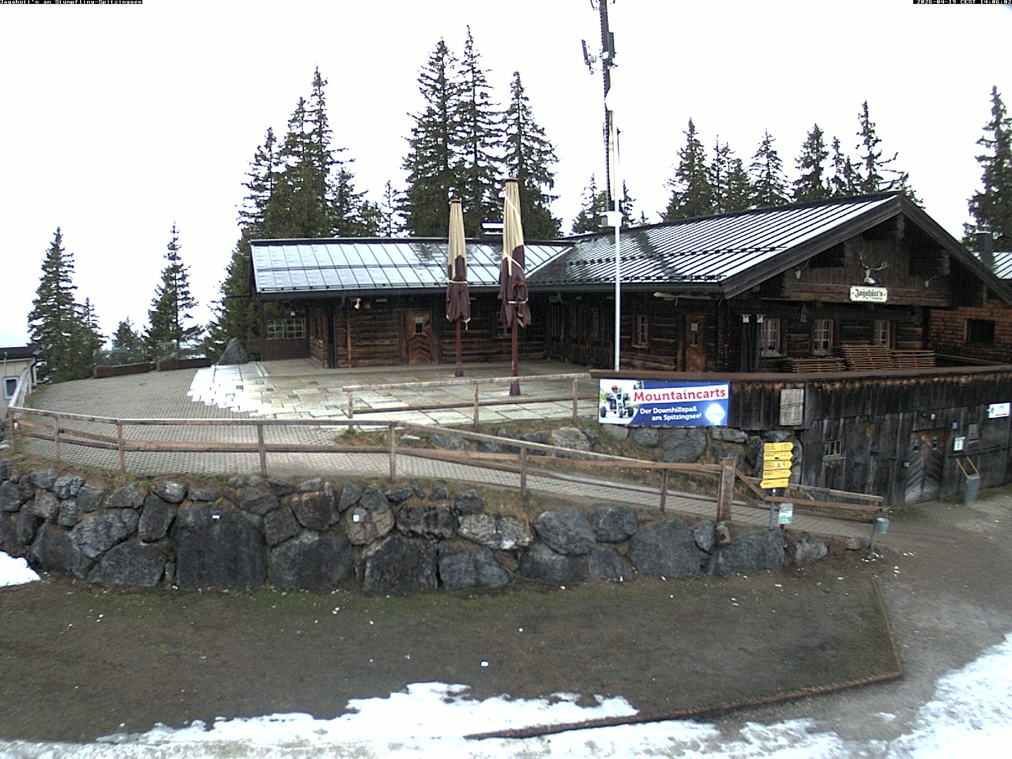 Archiv Foto Webcam Berghütte "Jagahüttn" auf dem Stümpfling