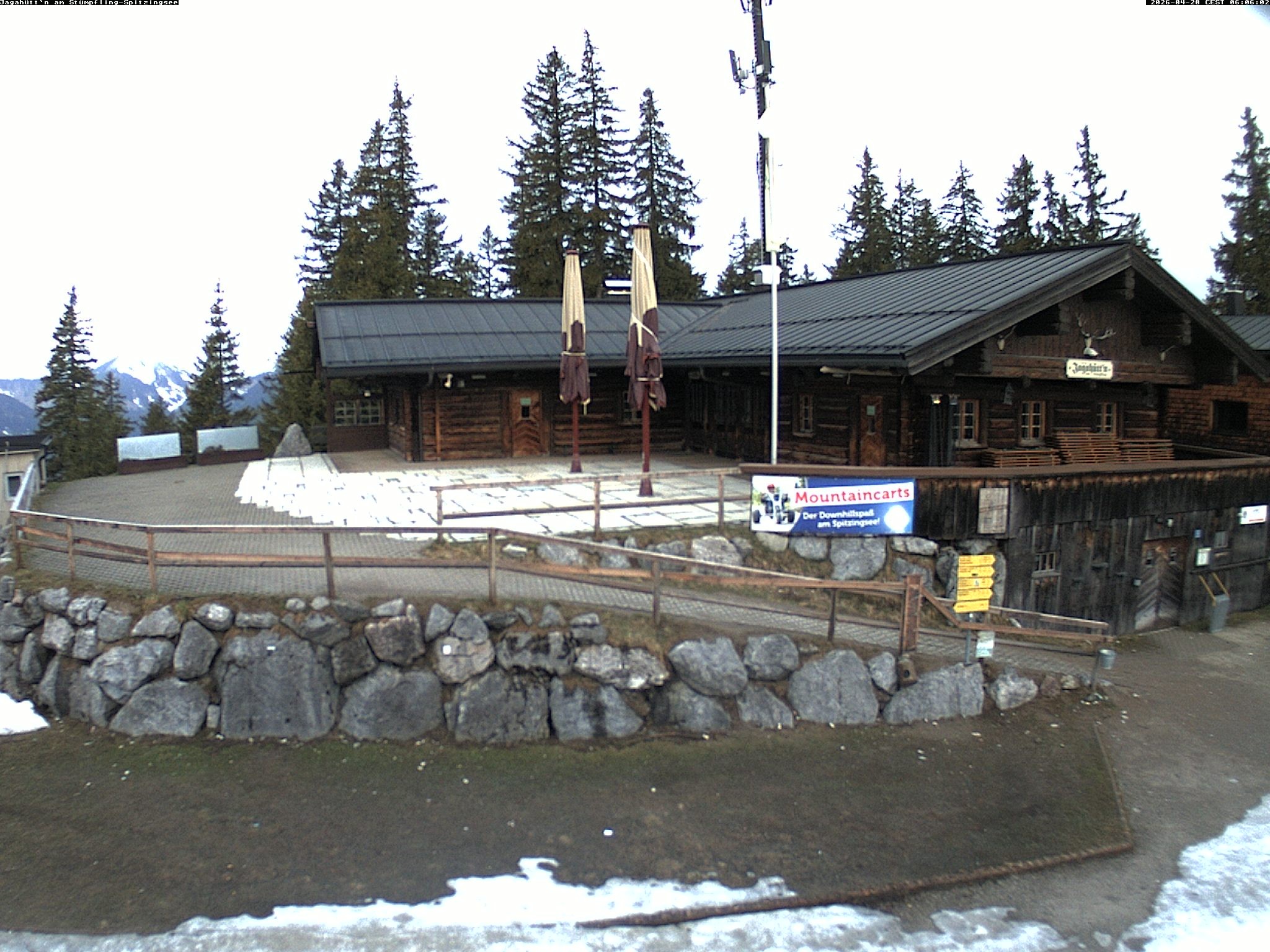 Archiv Foto Webcam Berghütte "Jagahüttn" auf dem Stümpfling