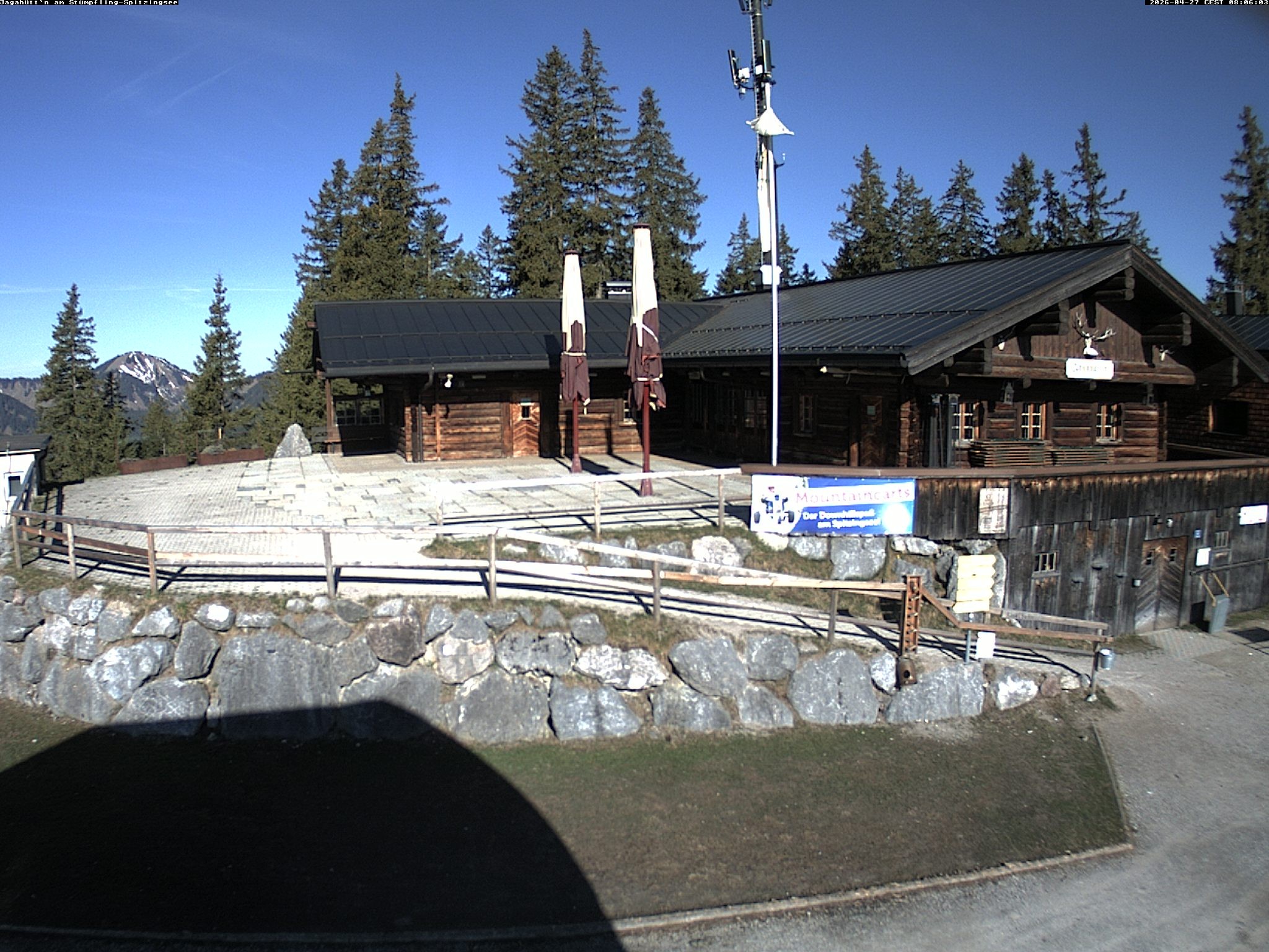 Archiv Foto Webcam Berghütte "Jagahüttn" auf dem Stümpfling