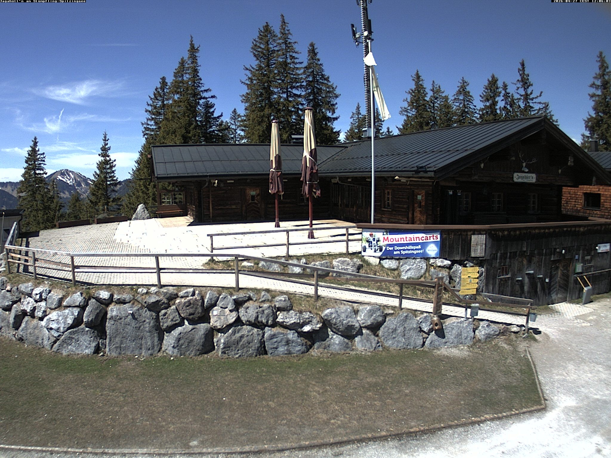 Archiv Foto Webcam Berghütte "Jagahüttn" auf dem Stümpfling