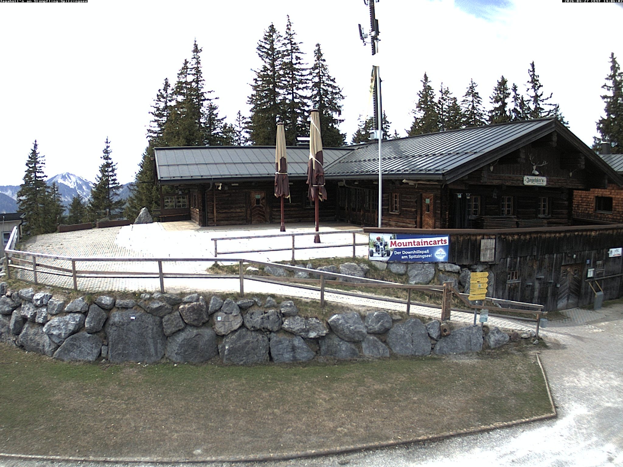 Archiv Foto Webcam Berghütte "Jagahüttn" auf dem Stümpfling