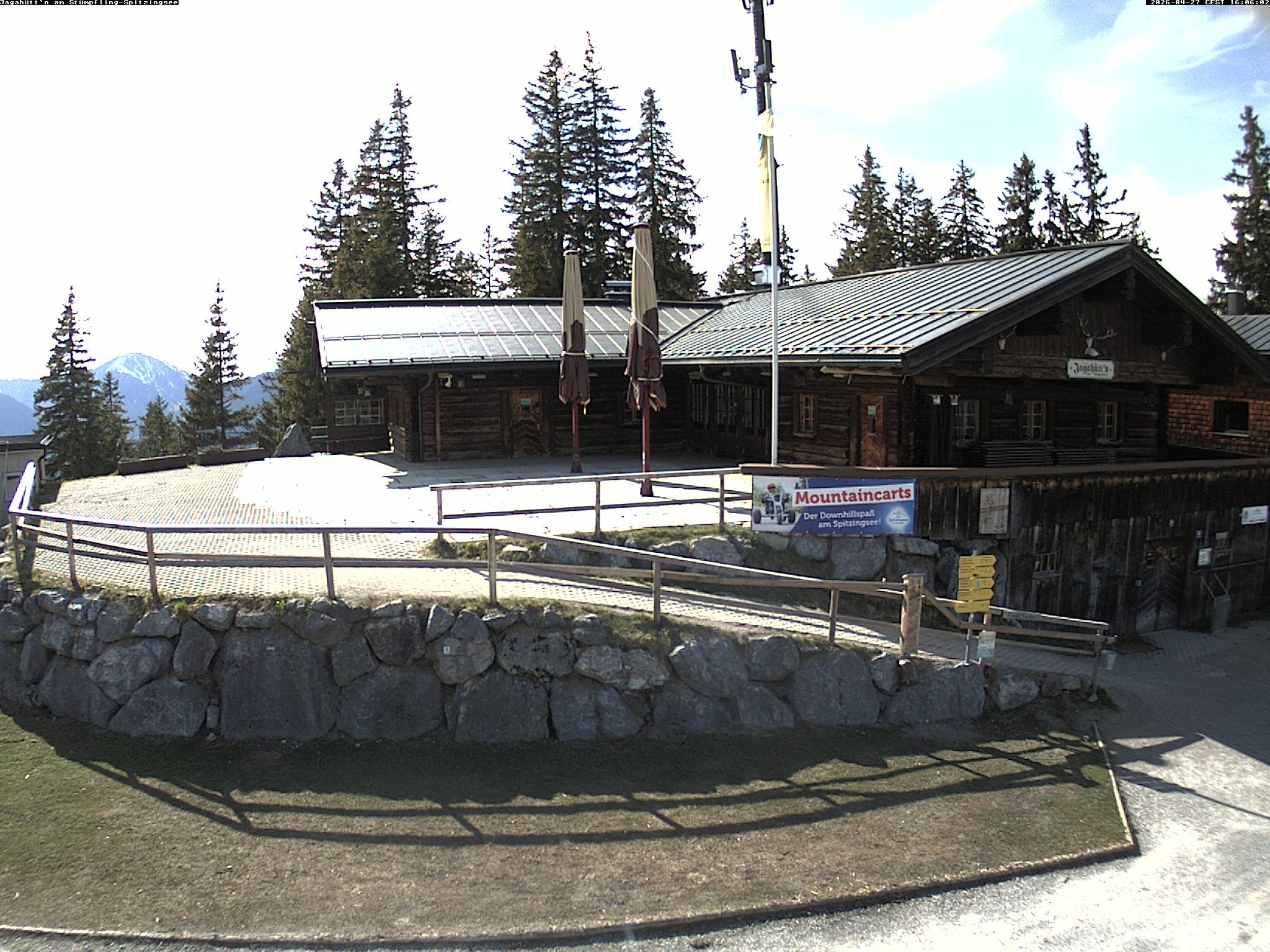 Archiv Foto Webcam Berghütte "Jagahüttn" auf dem Stümpfling