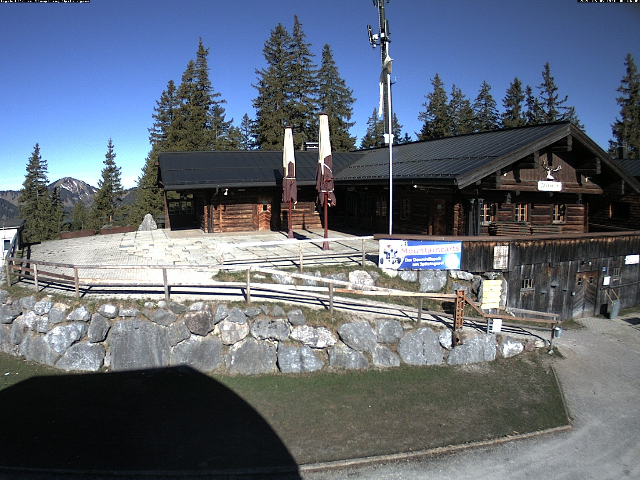 Archiv Foto Webcam Berghütte "Jagahüttn" auf dem Stümpfling