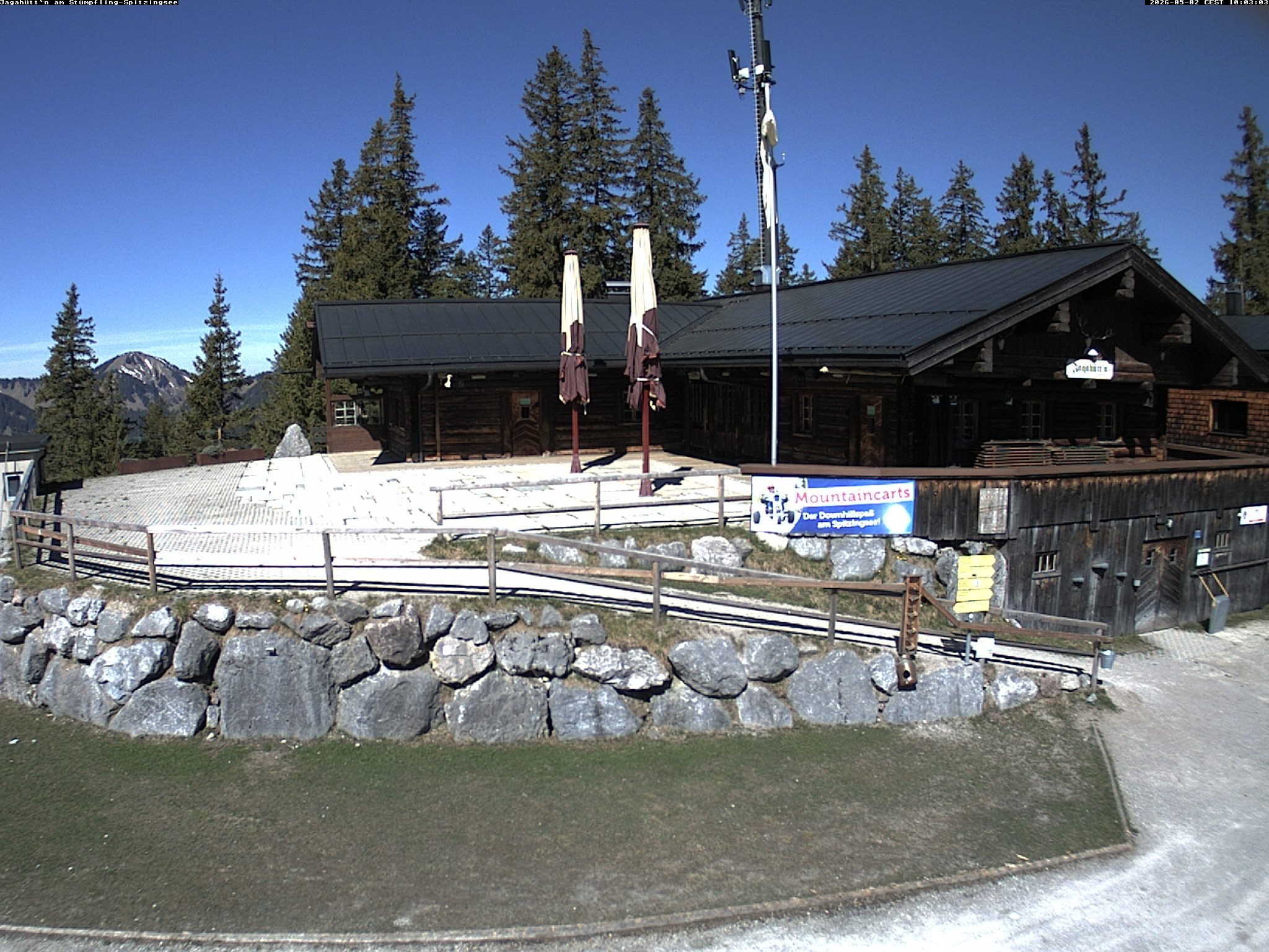 Archiv Foto Webcam Berghütte "Jagahüttn" auf dem Stümpfling