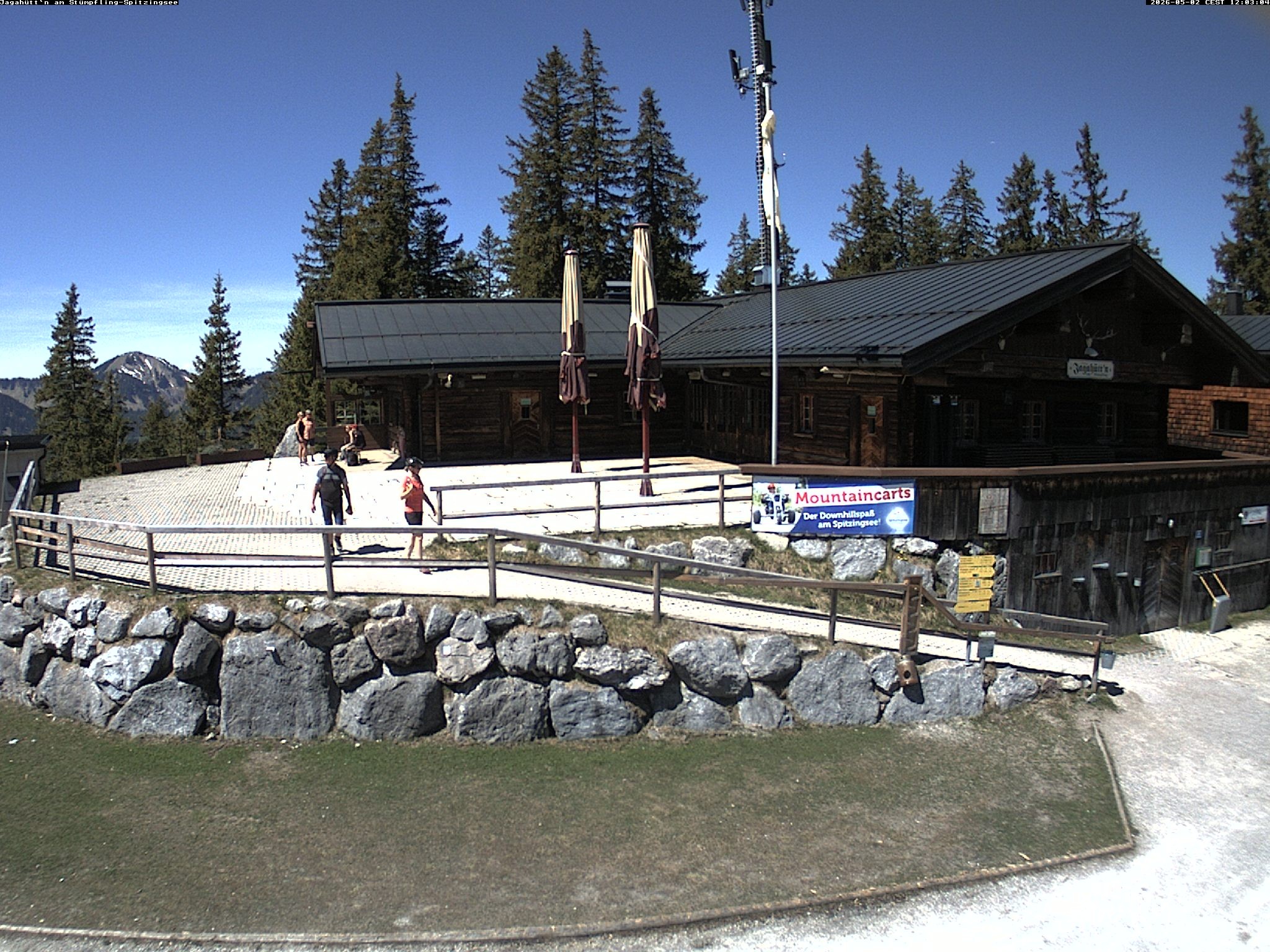 Archiv Foto Webcam Berghütte "Jagahüttn" auf dem Stümpfling