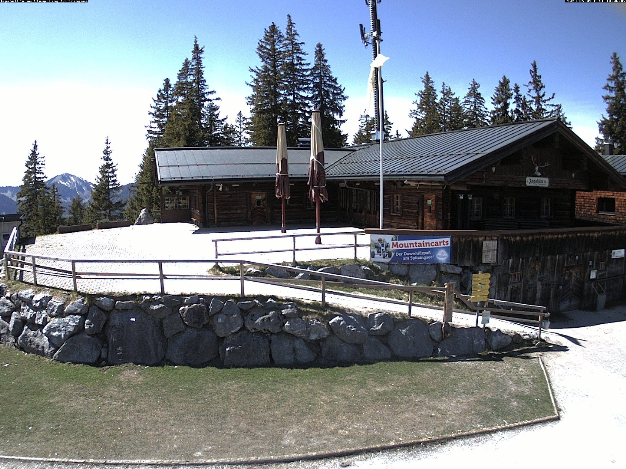 Archiv Foto Webcam Berghütte "Jagahüttn" auf dem Stümpfling