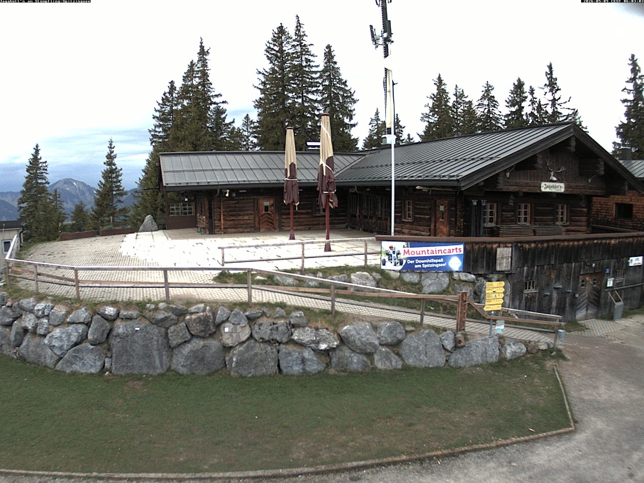 Archiv Foto Webcam Berghütte "Jagahüttn" auf dem Stümpfling