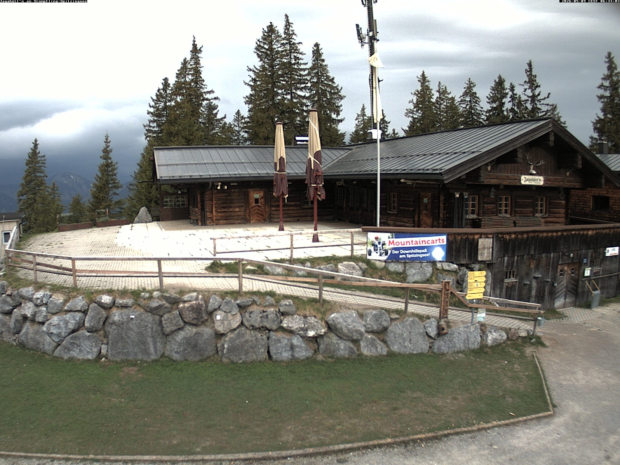 Archiv Foto Webcam Berghütte "Jagahüttn" auf dem Stümpfling