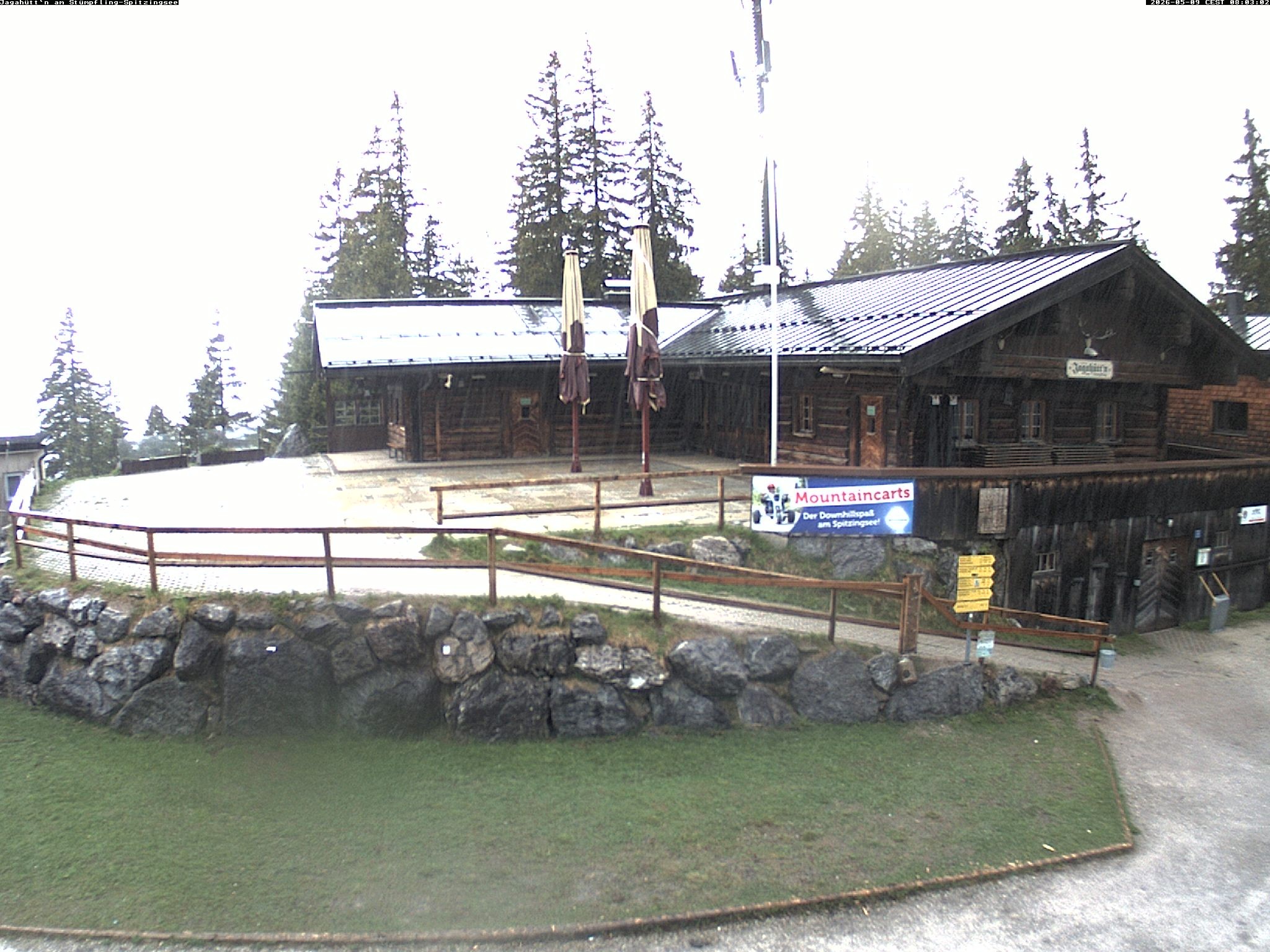 Archiv Foto Webcam Berghütte "Jagahüttn" auf dem Stümpfling