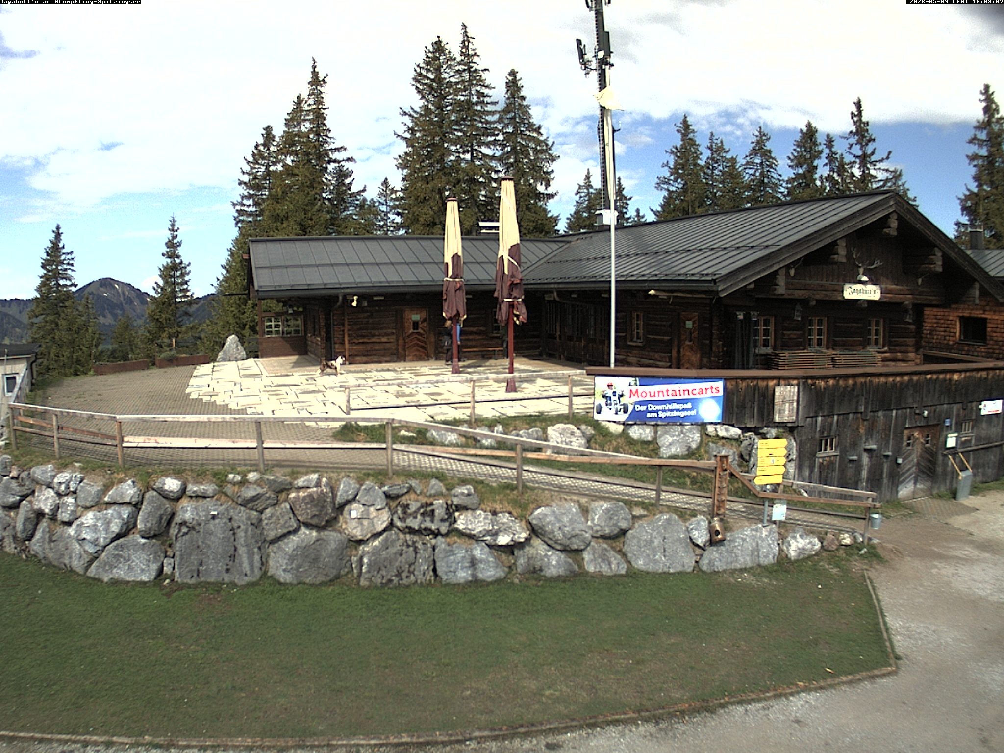 Archiv Foto Webcam Berghütte "Jagahüttn" auf dem Stümpfling