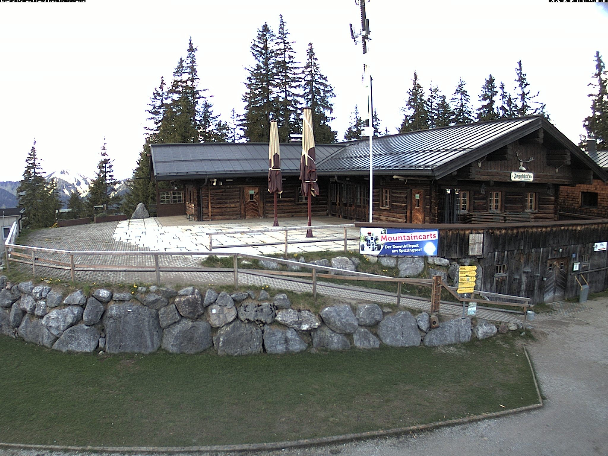 Archiv Foto Webcam Berghütte "Jagahüttn" auf dem Stümpfling