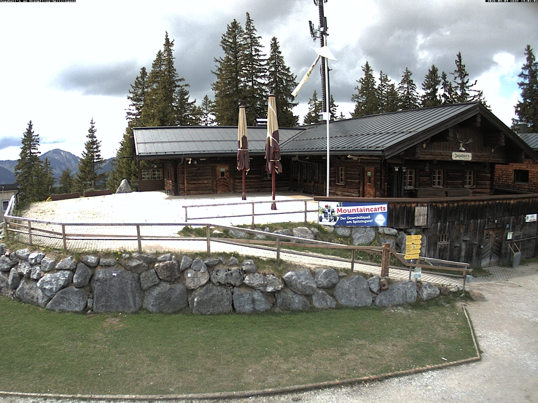 Archiv Foto Webcam Berghütte "Jagahüttn" auf dem Stümpfling