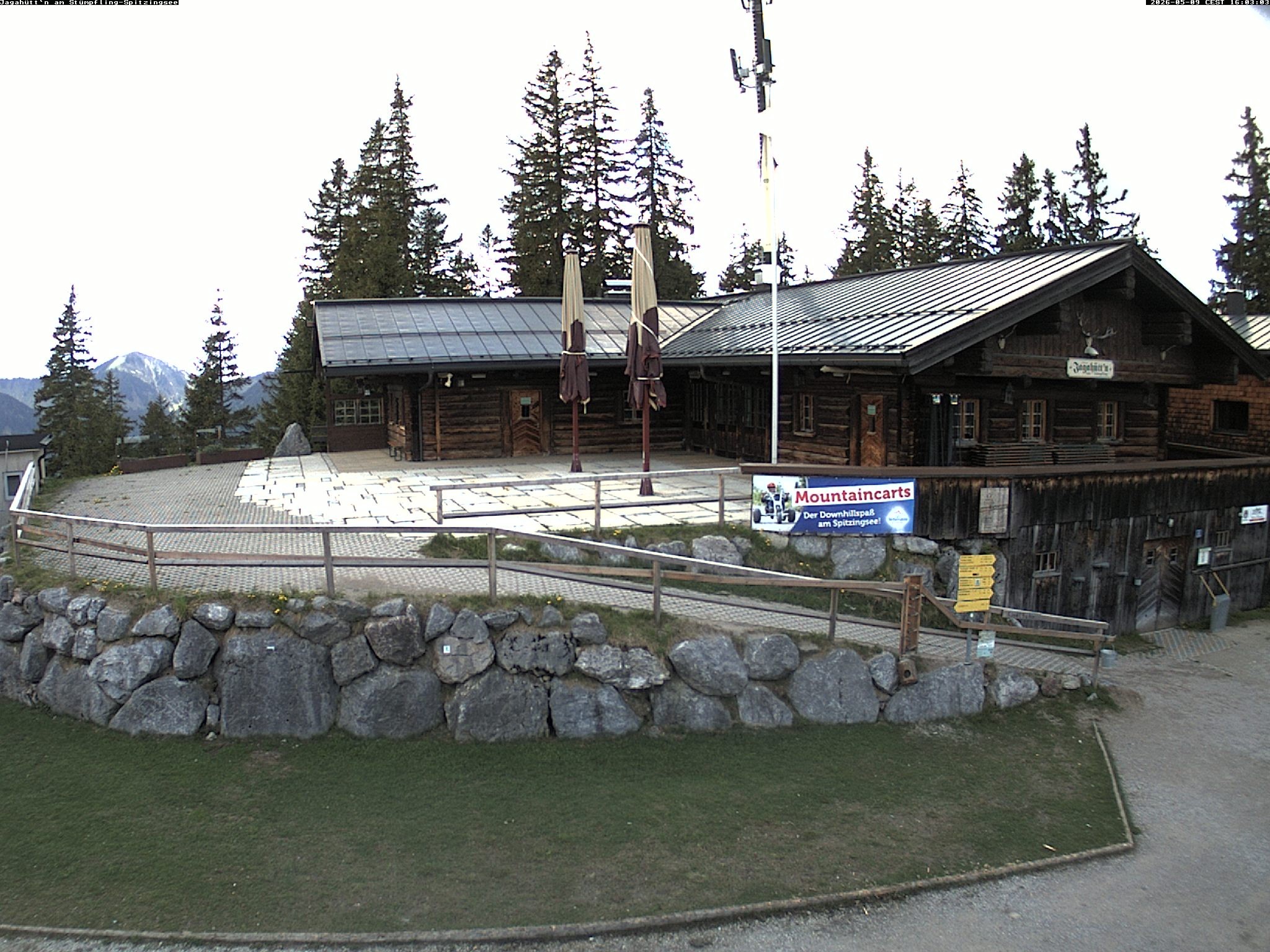 Archiv Foto Webcam Berghütte "Jagahüttn" auf dem Stümpfling