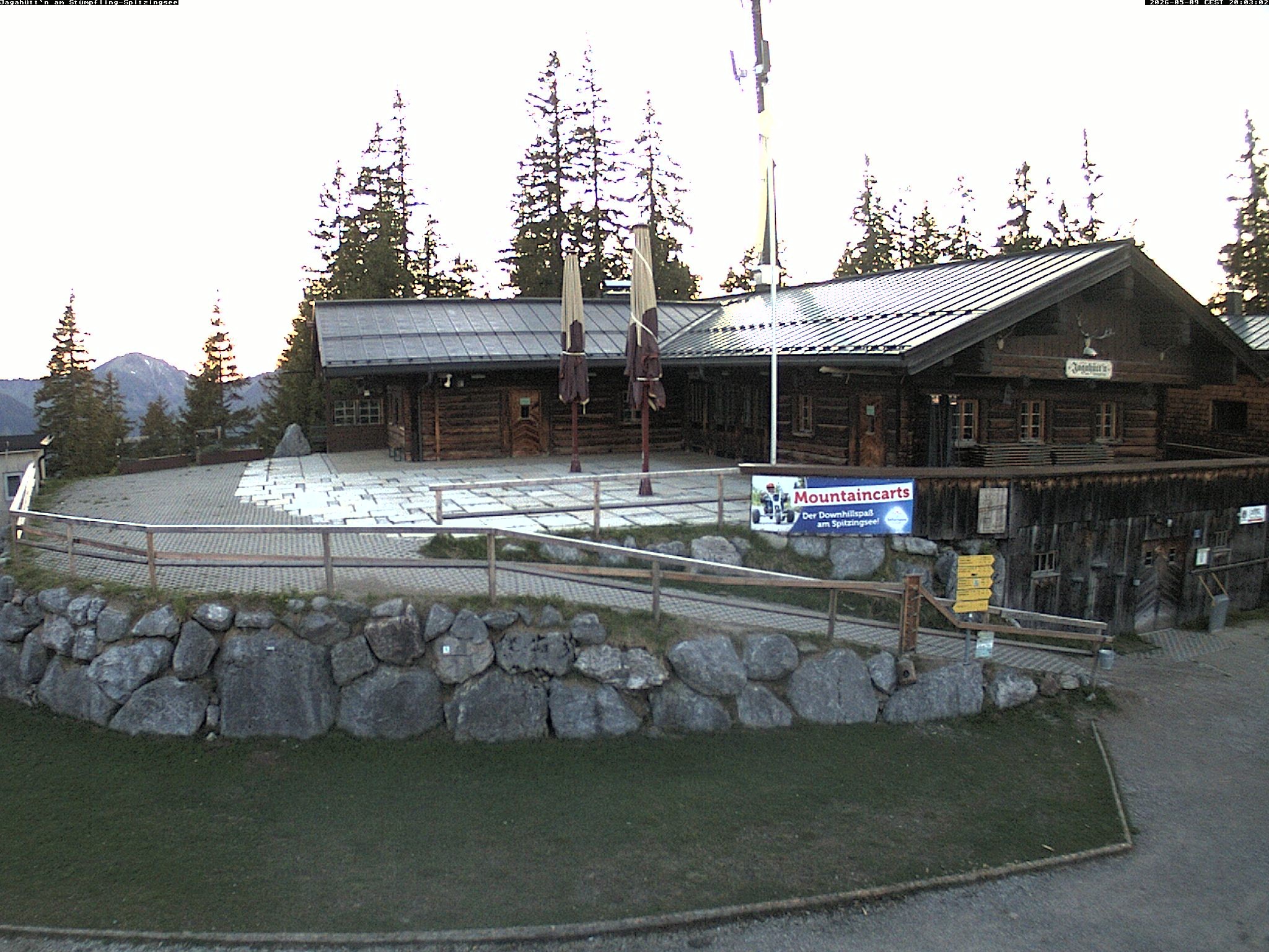 Archiv Foto Webcam Berghütte "Jagahüttn" auf dem Stümpfling