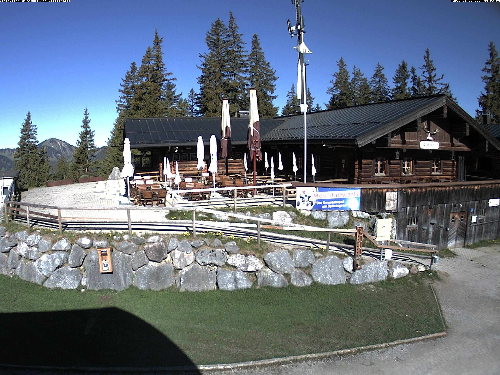 Archiv Foto Webcam Berghütte "Jagahüttn" auf dem Stümpfling
