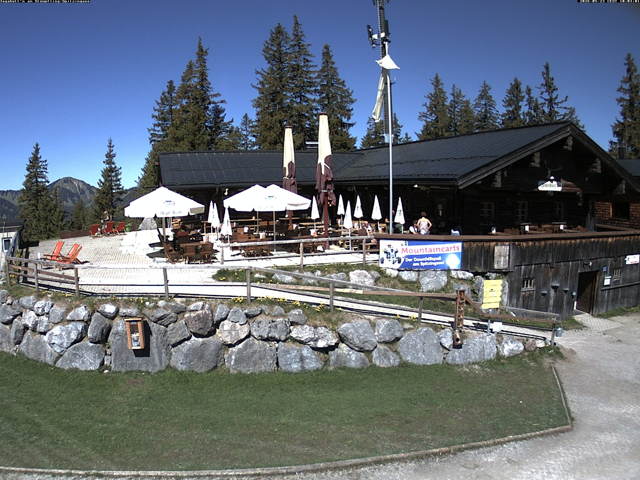 Archiv Foto Webcam Berghütte "Jagahüttn" auf dem Stümpfling