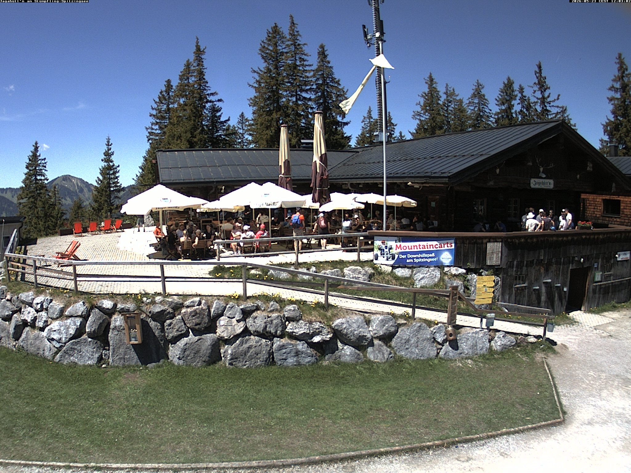 Archiv Foto Webcam Berghütte "Jagahüttn" auf dem Stümpfling