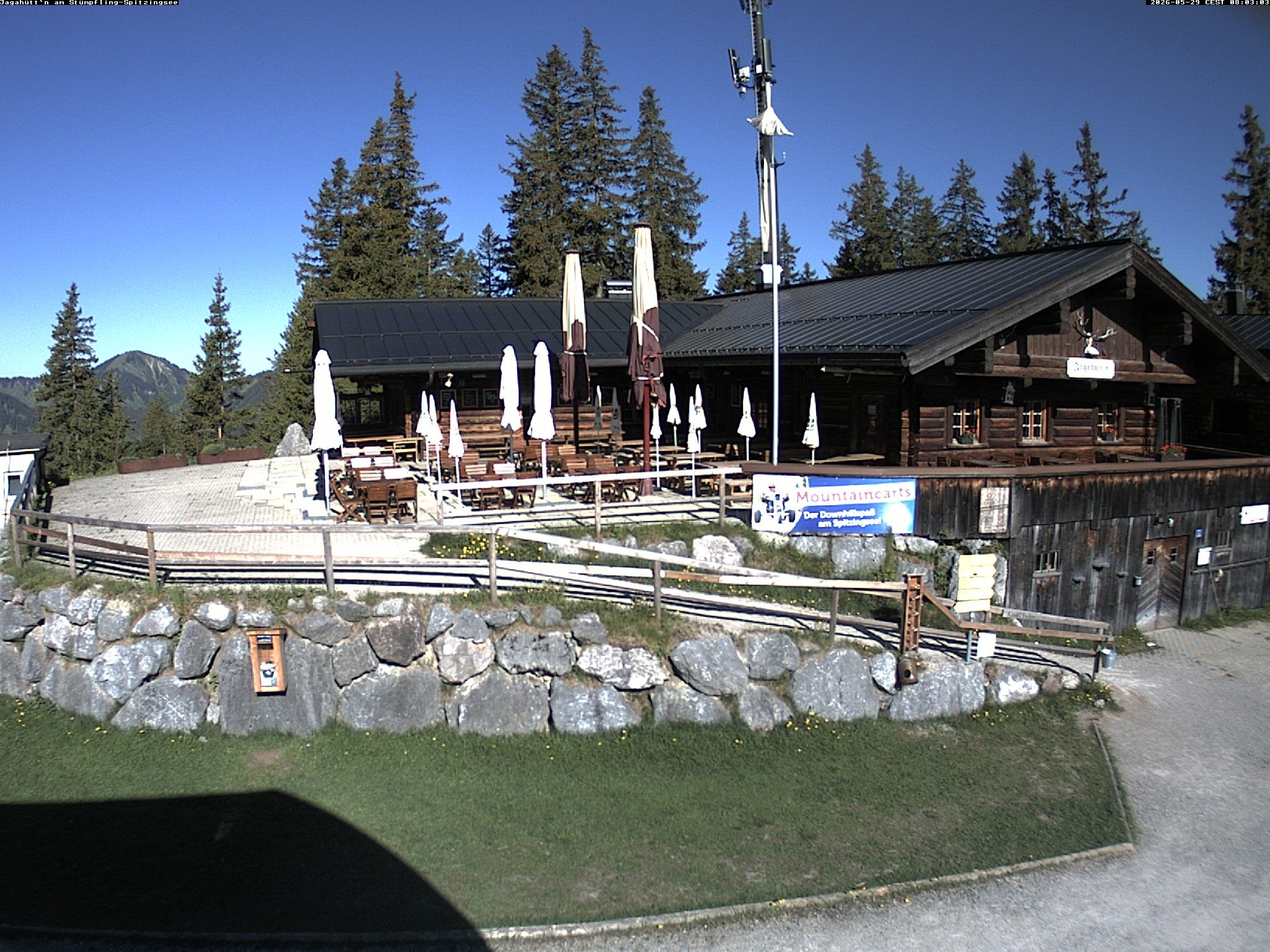 Archiv Foto Webcam Berghütte "Jagahüttn" auf dem Stümpfling