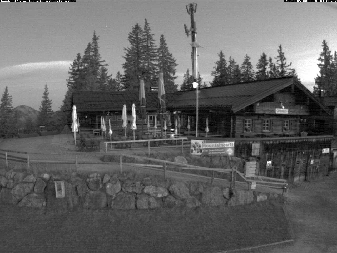 Archiv Foto Webcam Berghütte "Jagahüttn" auf dem Stümpfling