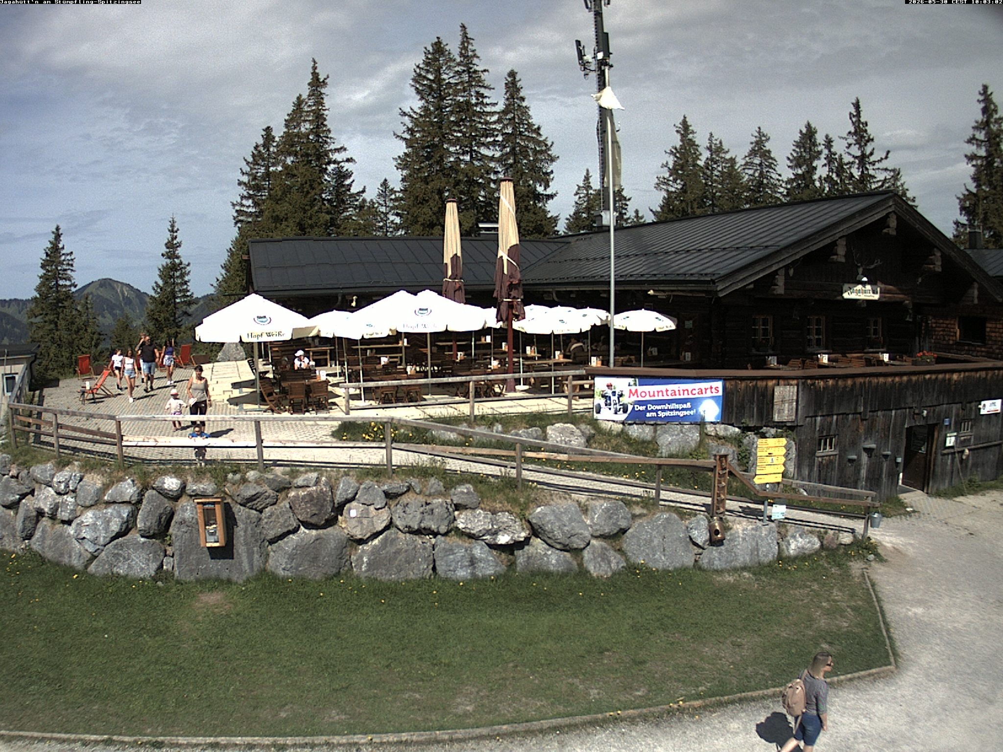 Archiv Foto Webcam Berghütte "Jagahüttn" auf dem Stümpfling