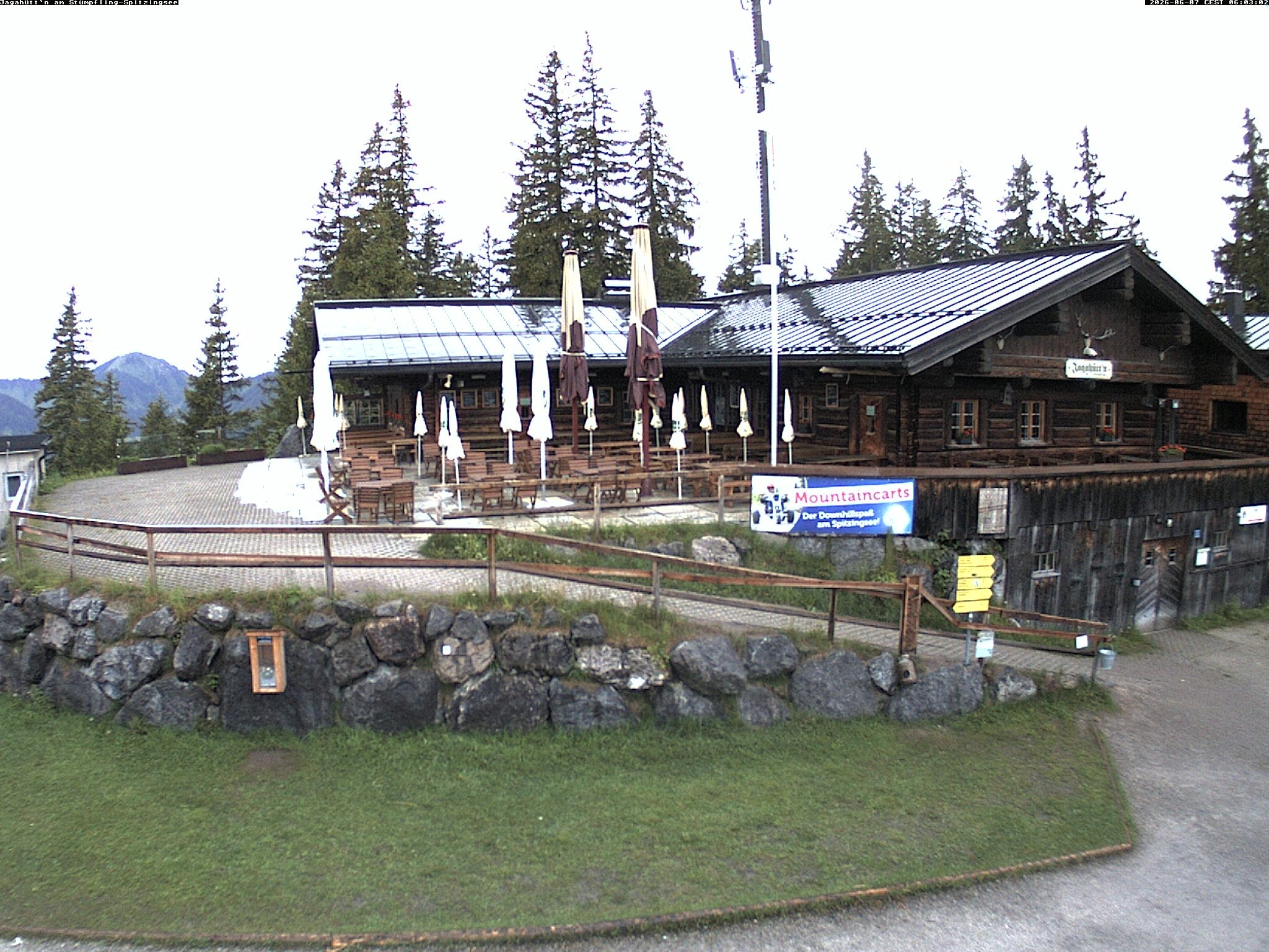 Archiv Foto Webcam Berghütte "Jagahüttn" auf dem Stümpfling