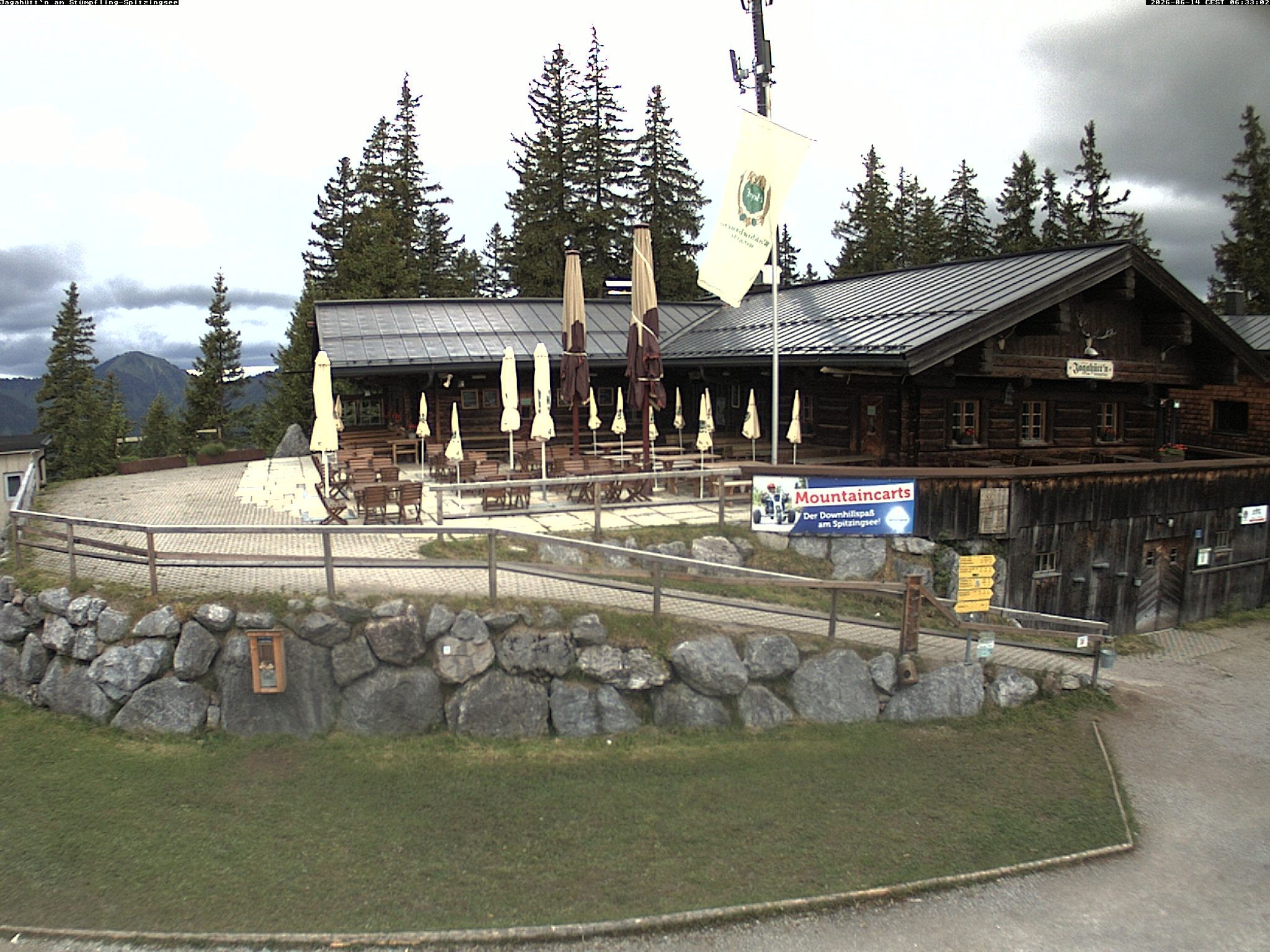 Archiv Foto Webcam Berghütte "Jagahüttn" auf dem Stümpfling