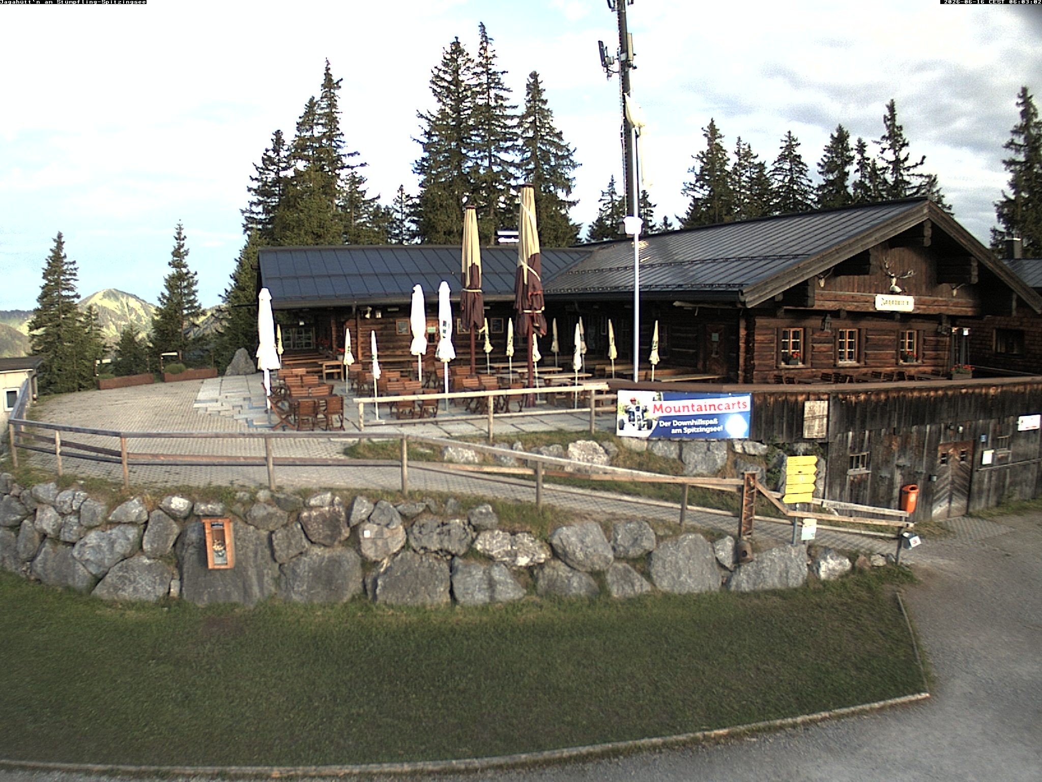 Archiv Foto Webcam Berghütte "Jagahüttn" auf dem Stümpfling