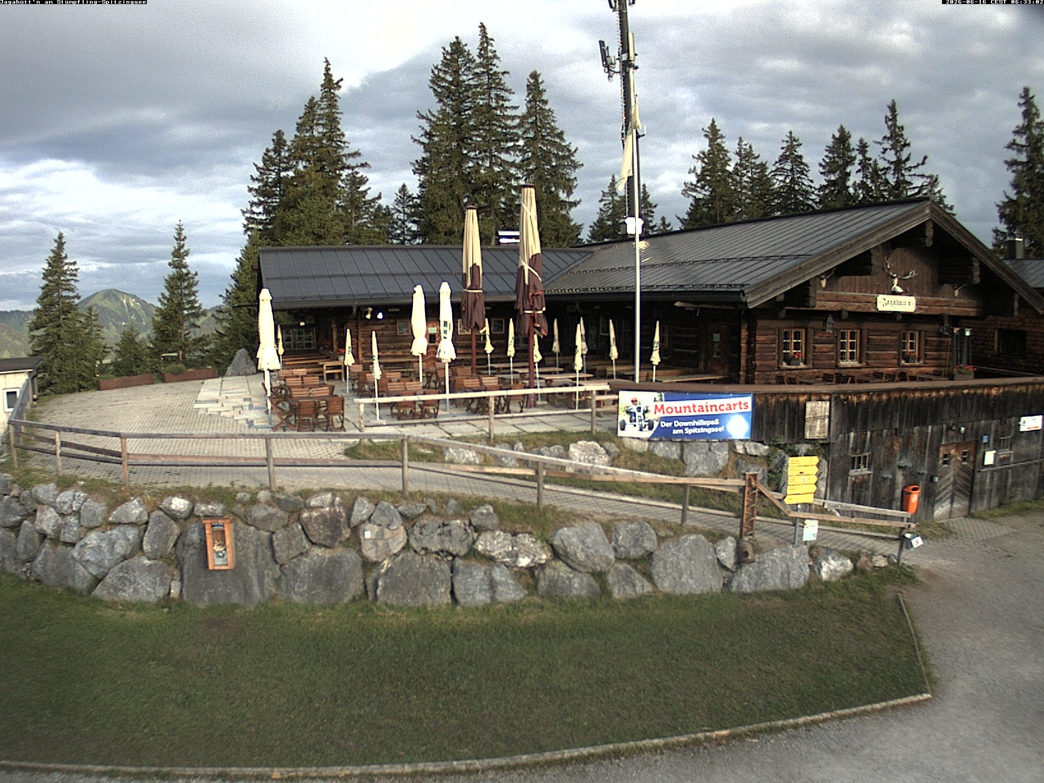 Archiv Foto Webcam Berghütte "Jagahüttn" auf dem Stümpfling