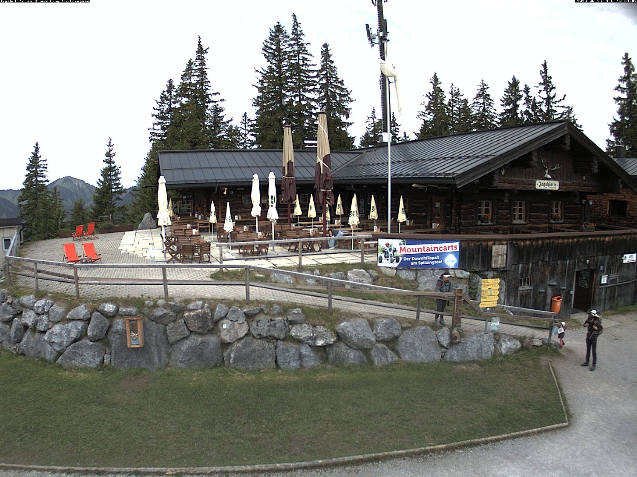 Archiv Foto Webcam Berghütte "Jagahüttn" auf dem Stümpfling