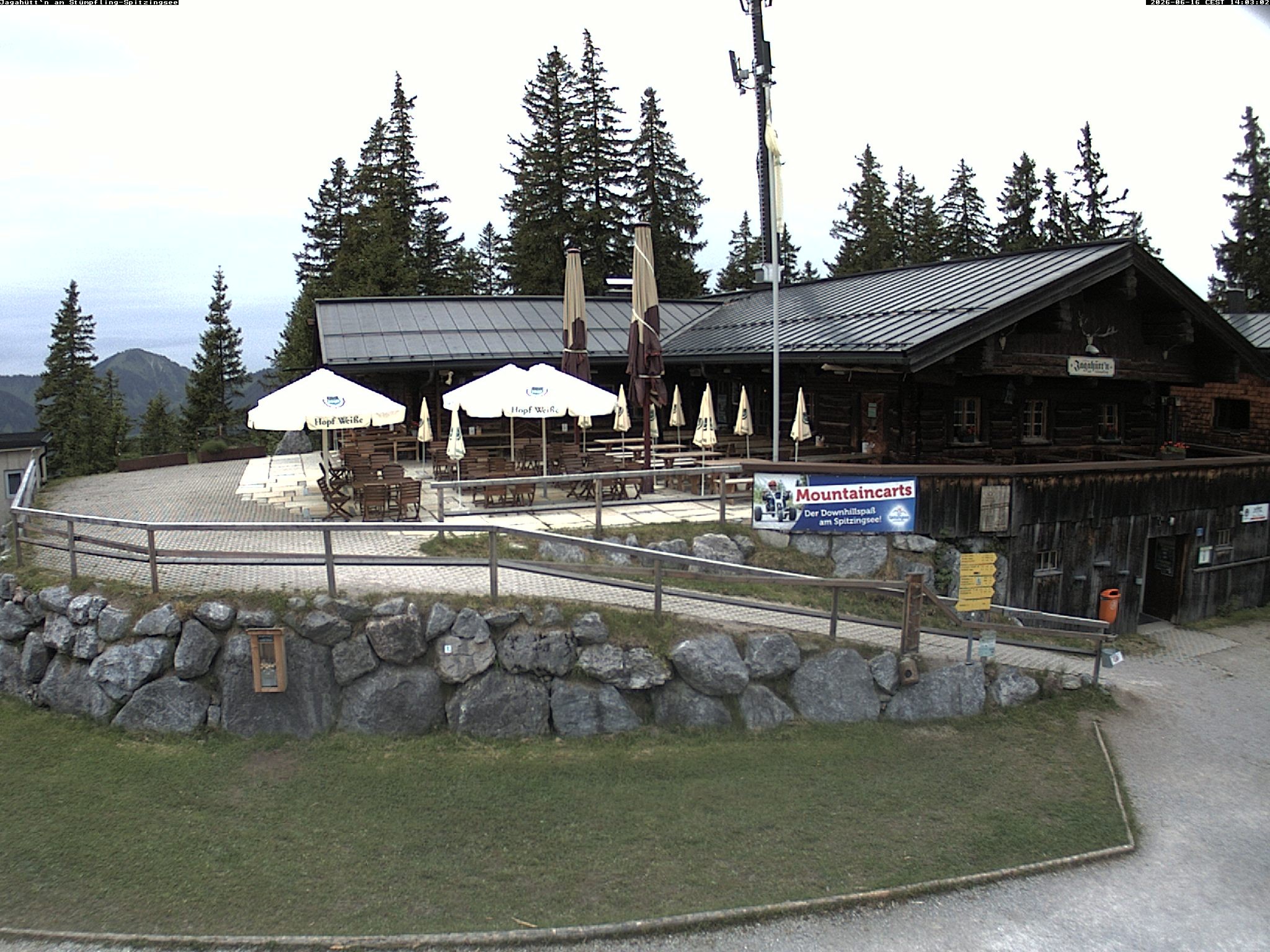 Archiv Foto Webcam Berghütte "Jagahüttn" auf dem Stümpfling