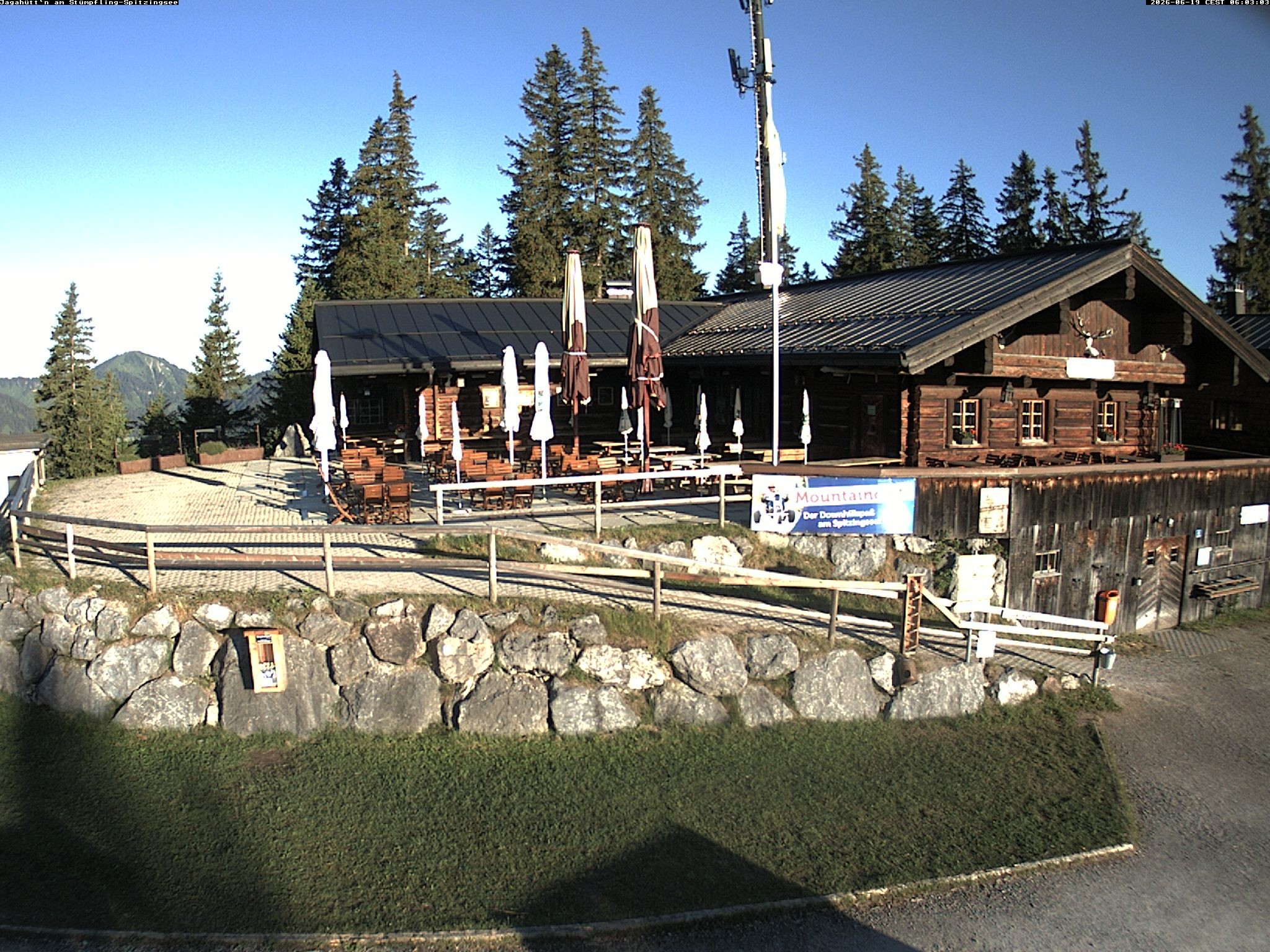 Archiv Foto Webcam Berghütte "Jagahüttn" auf dem Stümpfling