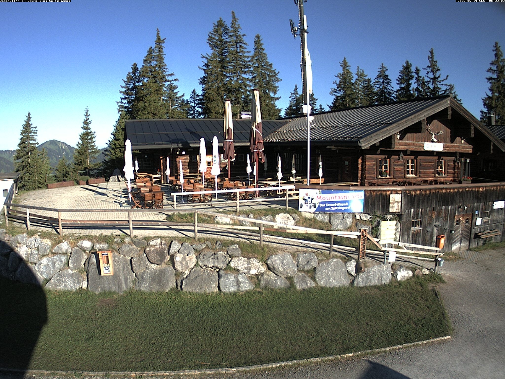 Archiv Foto Webcam Berghütte "Jagahüttn" auf dem Stümpfling