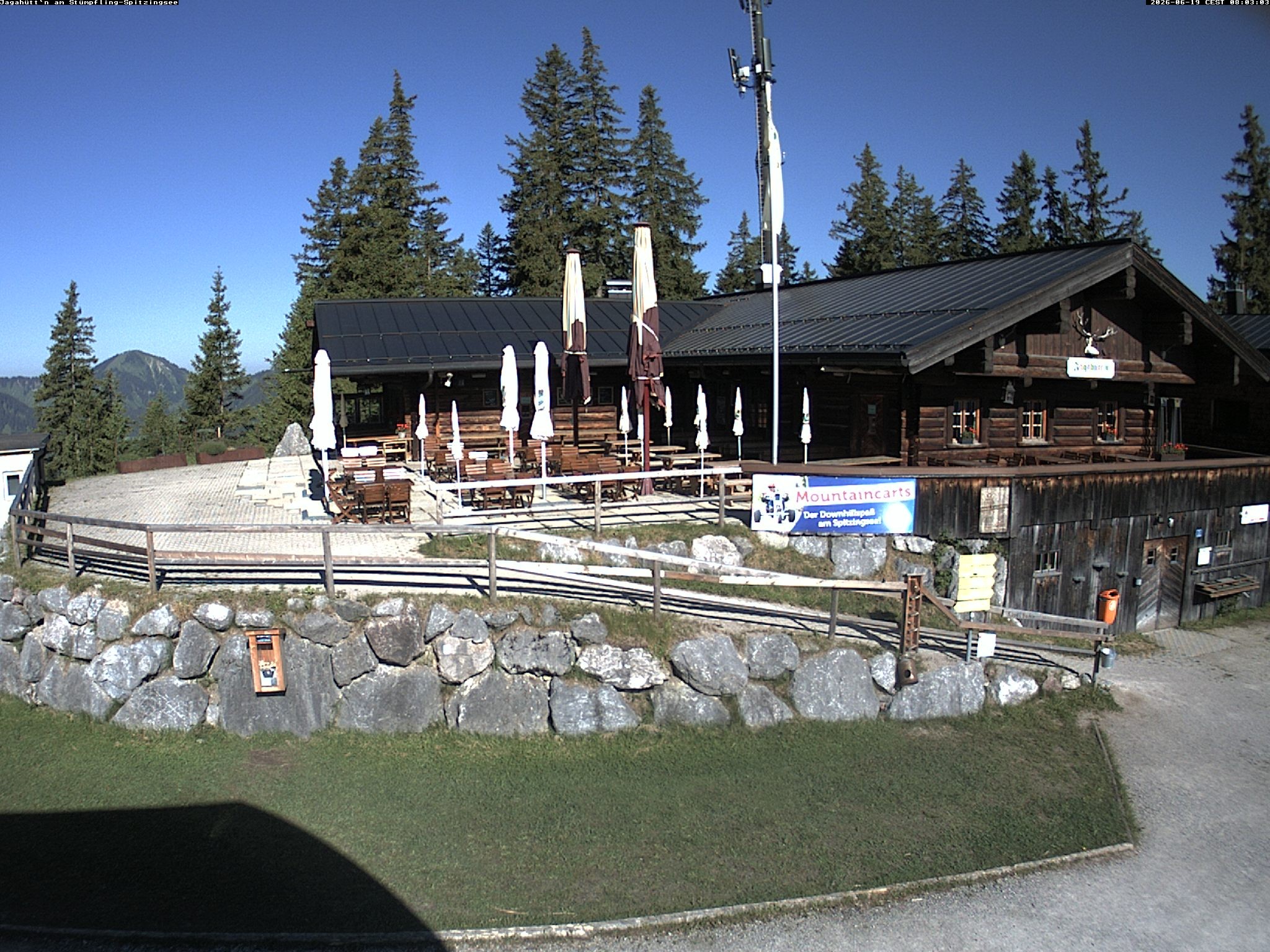 Archiv Foto Webcam Berghütte "Jagahüttn" auf dem Stümpfling