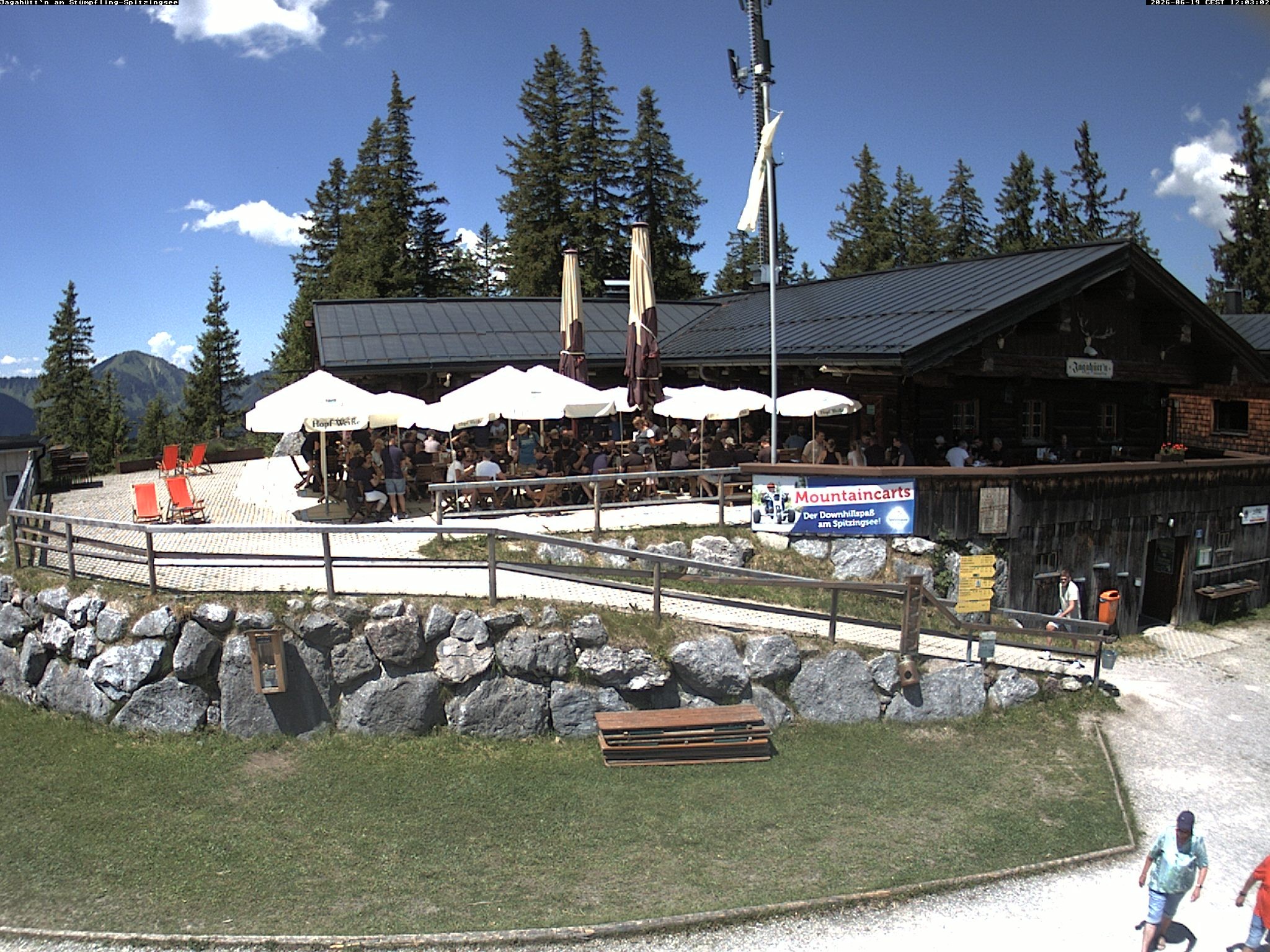 Archiv Foto Webcam Berghütte "Jagahüttn" auf dem Stümpfling