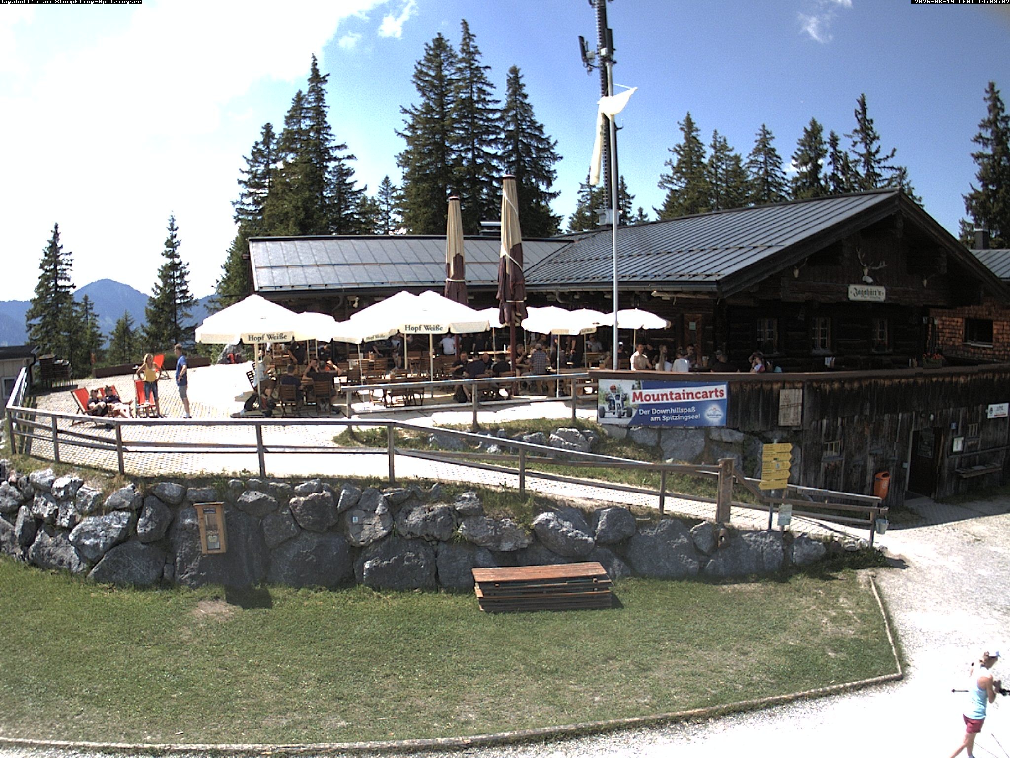 Archiv Foto Webcam Berghütte "Jagahüttn" auf dem Stümpfling