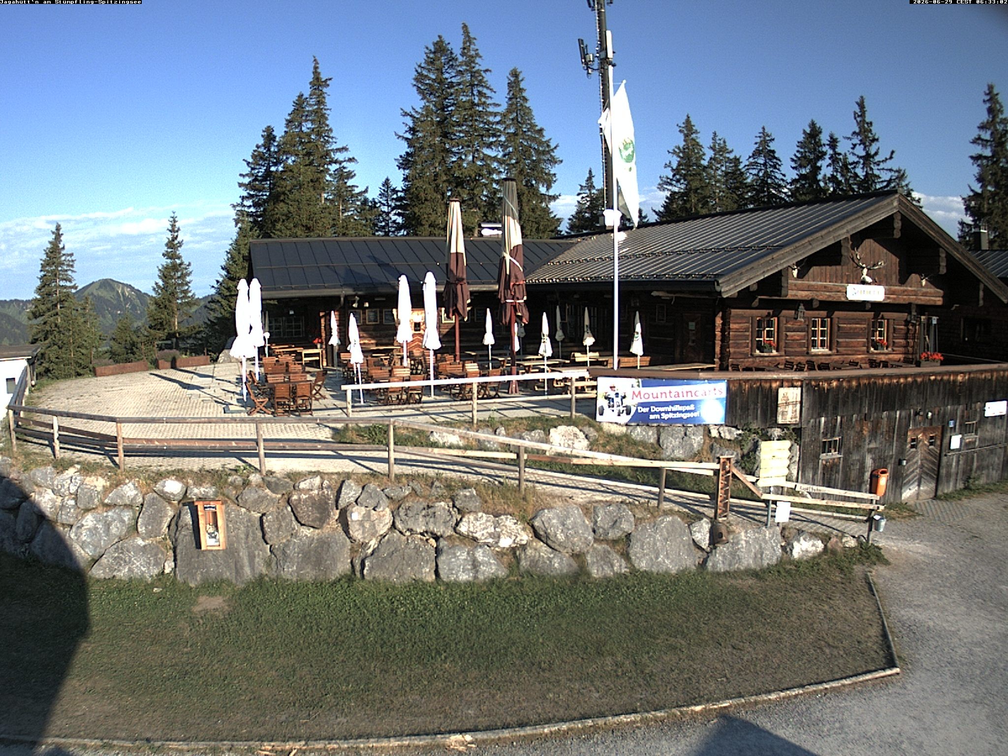 Archiv Foto Webcam Berghütte "Jagahüttn" auf dem Stümpfling