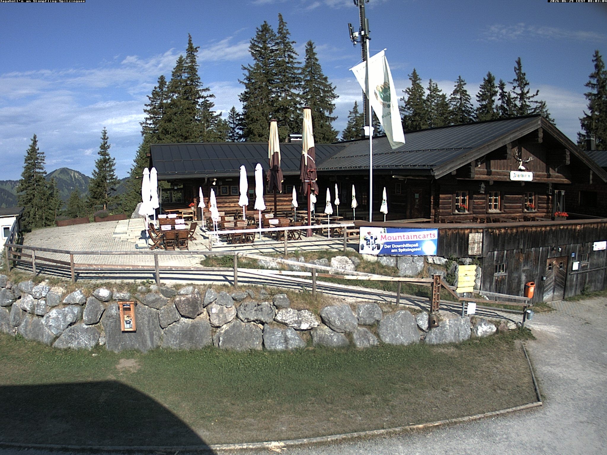 Archiv Foto Webcam Berghütte "Jagahüttn" auf dem Stümpfling