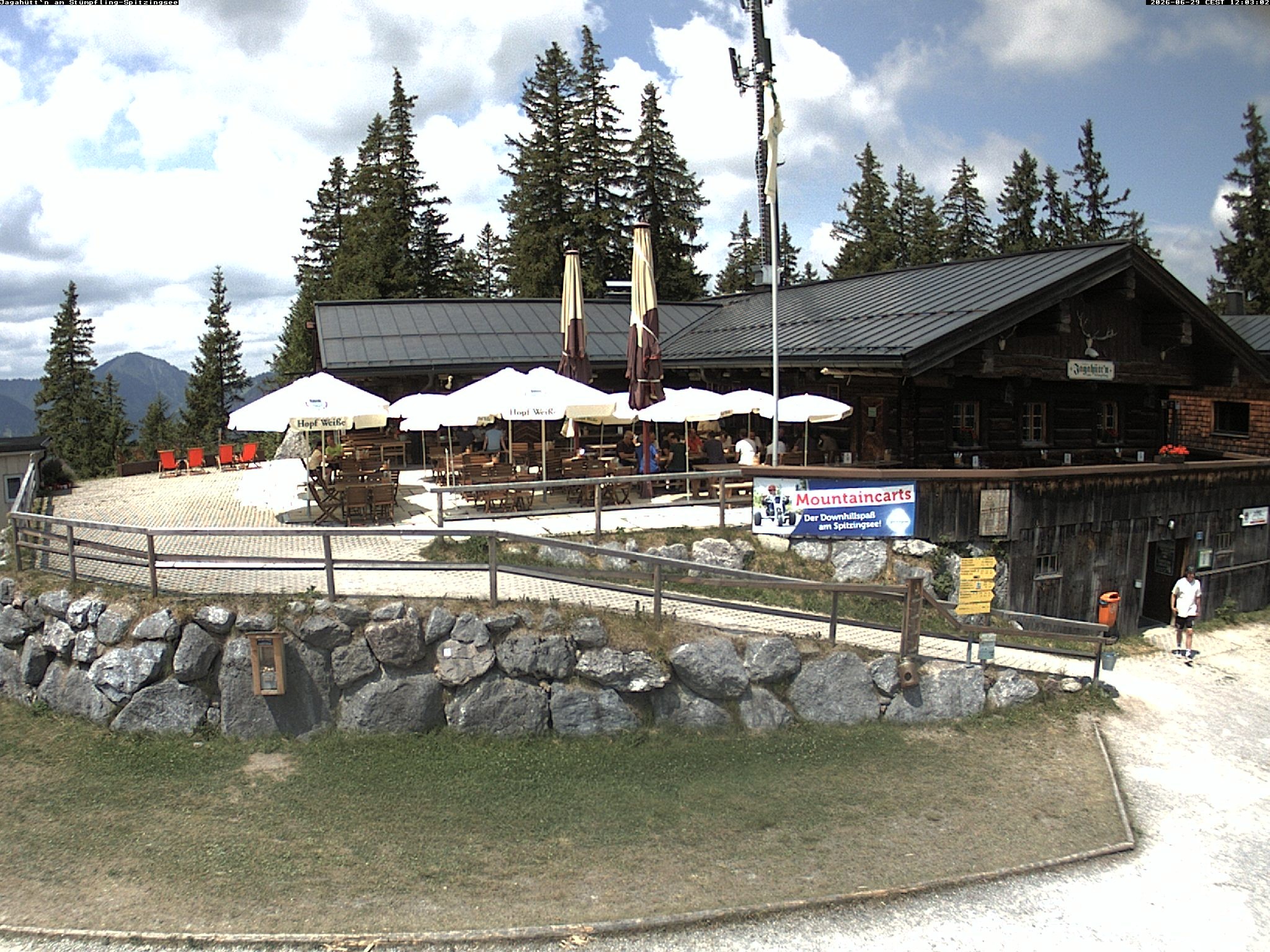Archiv Foto Webcam Berghütte "Jagahüttn" auf dem Stümpfling