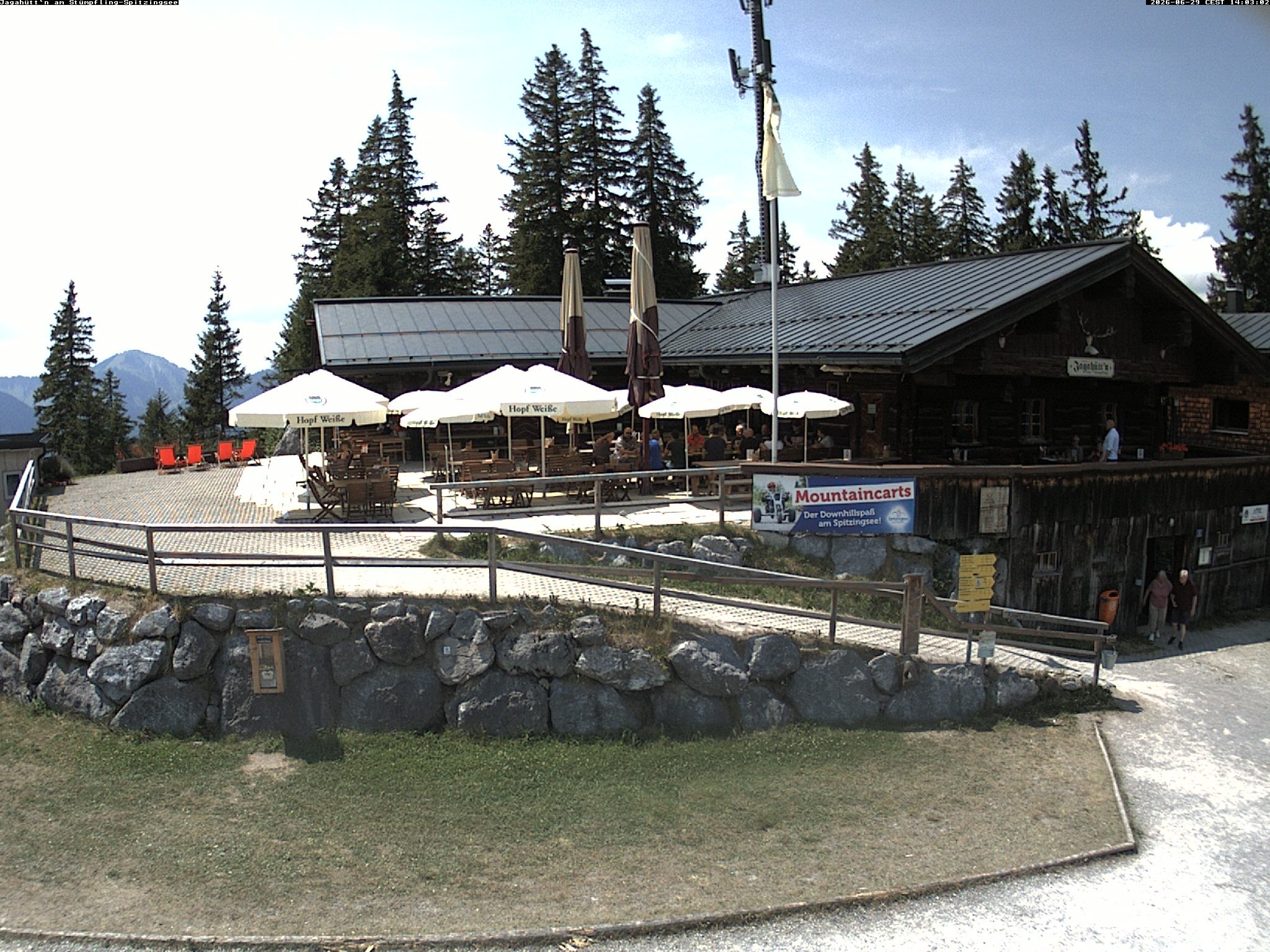 Archiv Foto Webcam Berghütte "Jagahüttn" auf dem Stümpfling