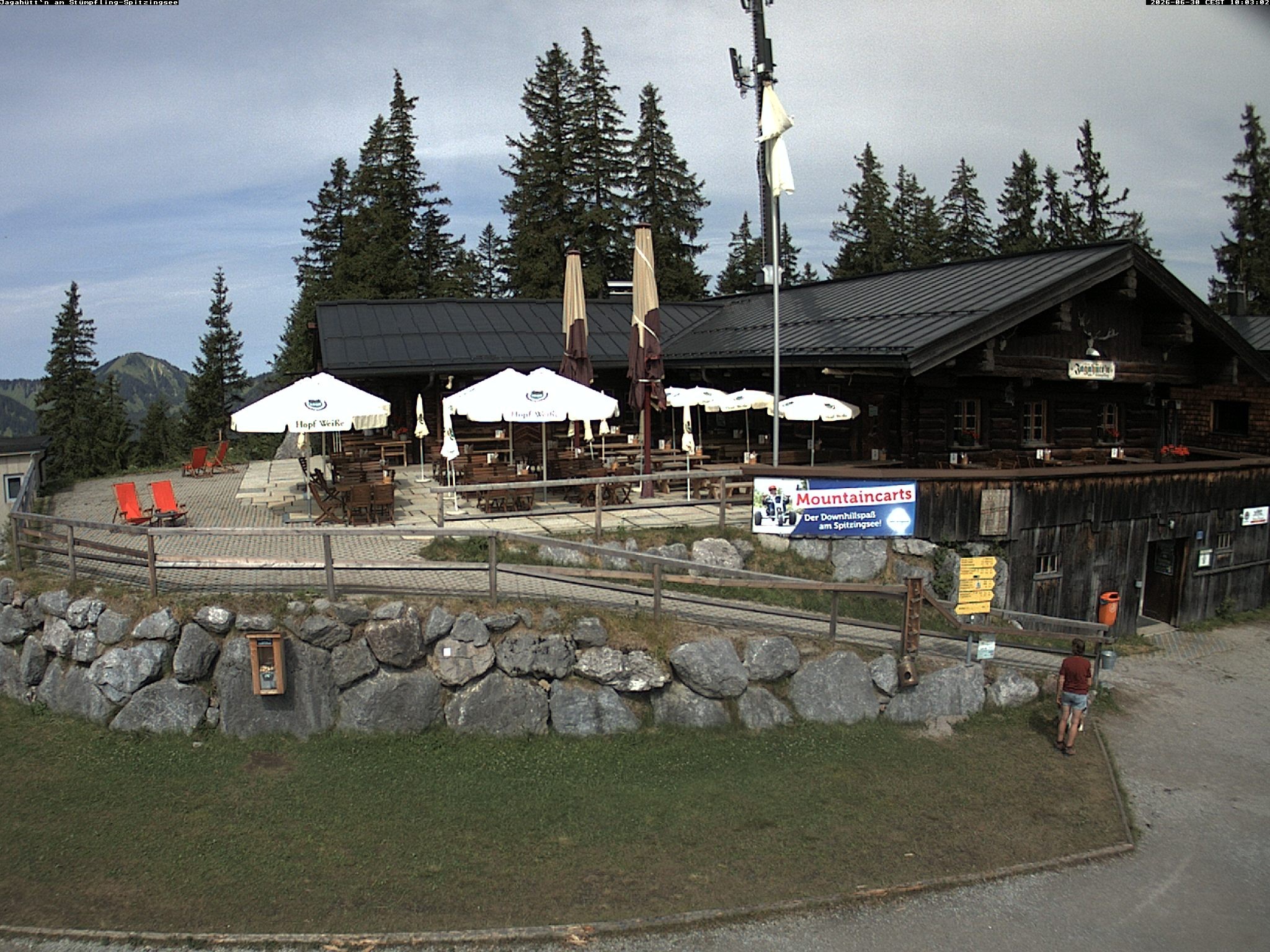 Archiv Foto Webcam Berghütte "Jagahüttn" auf dem Stümpfling