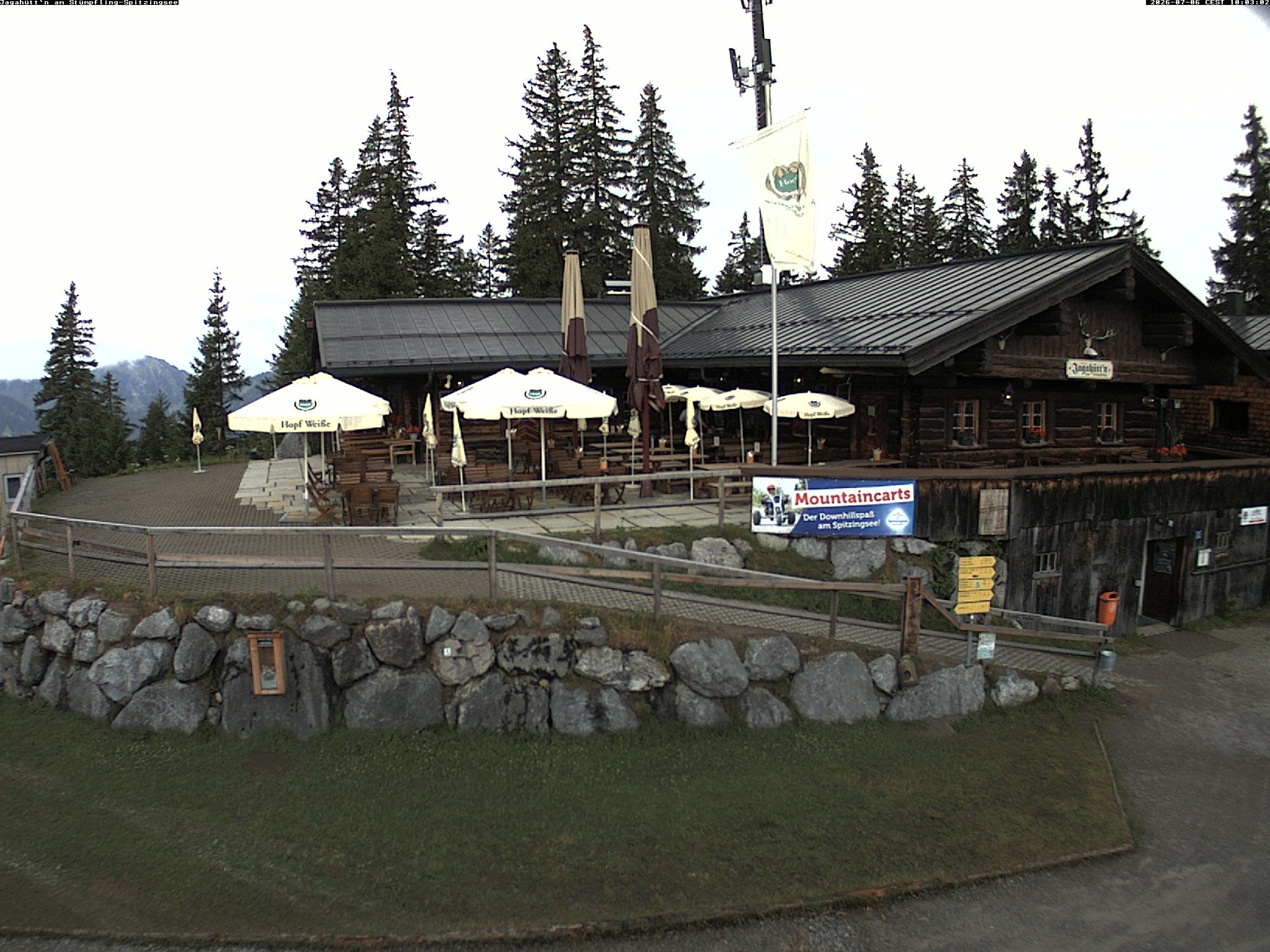 Archiv Foto Webcam Berghütte "Jagahüttn" auf dem Stümpfling