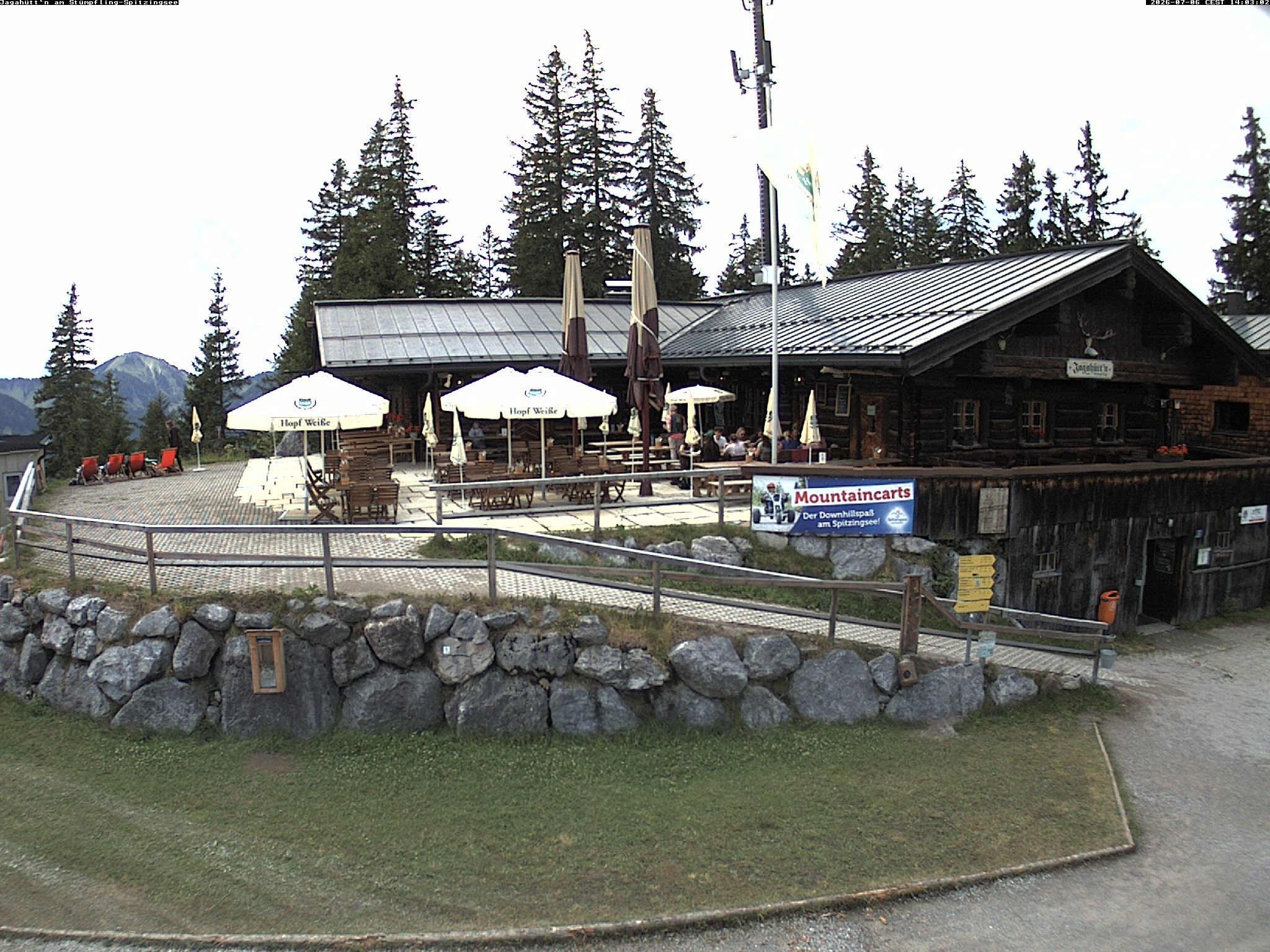 Archiv Foto Webcam Berghütte "Jagahüttn" auf dem Stümpfling