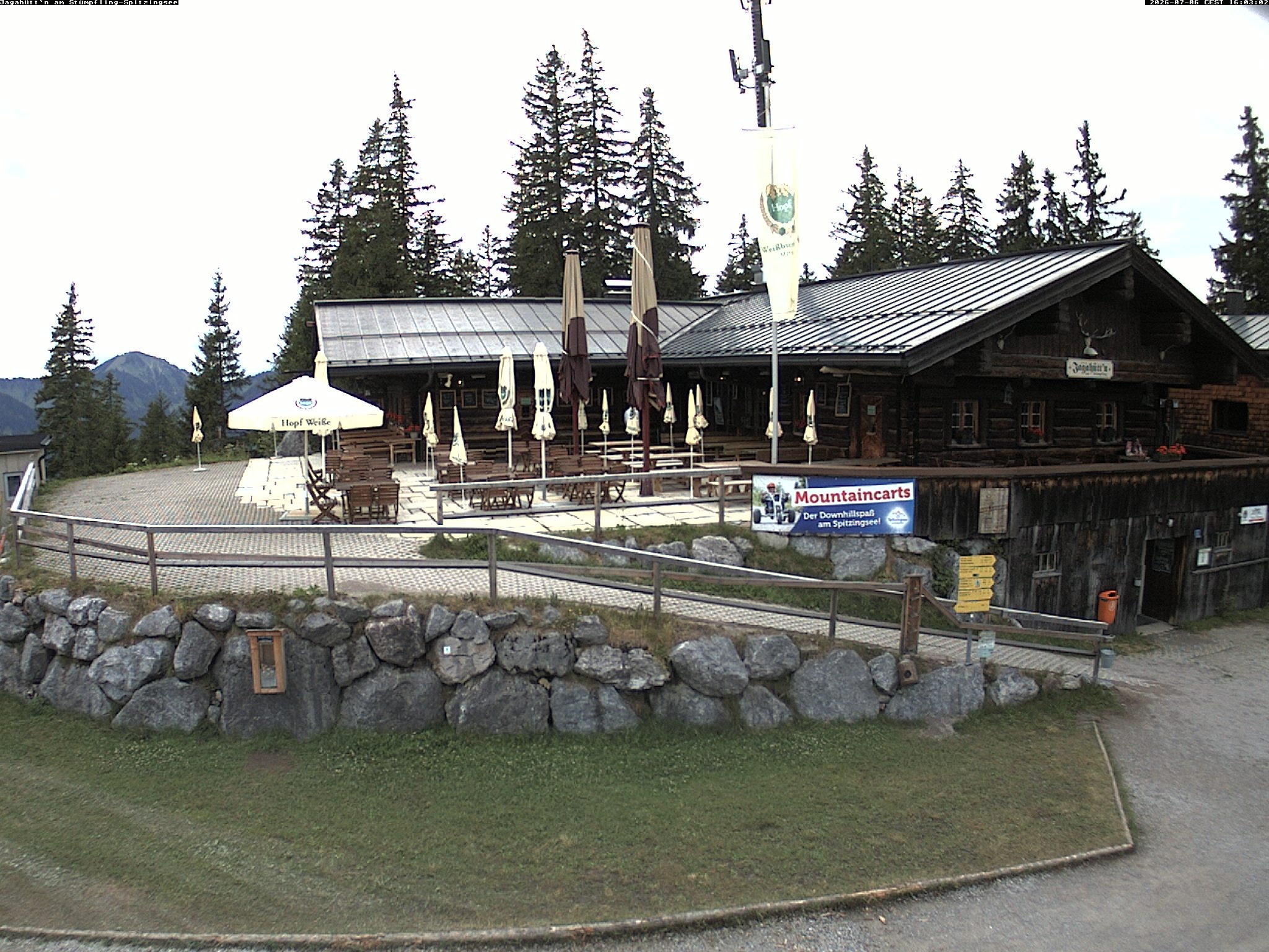 Archiv Foto Webcam Berghütte "Jagahüttn" auf dem Stümpfling
