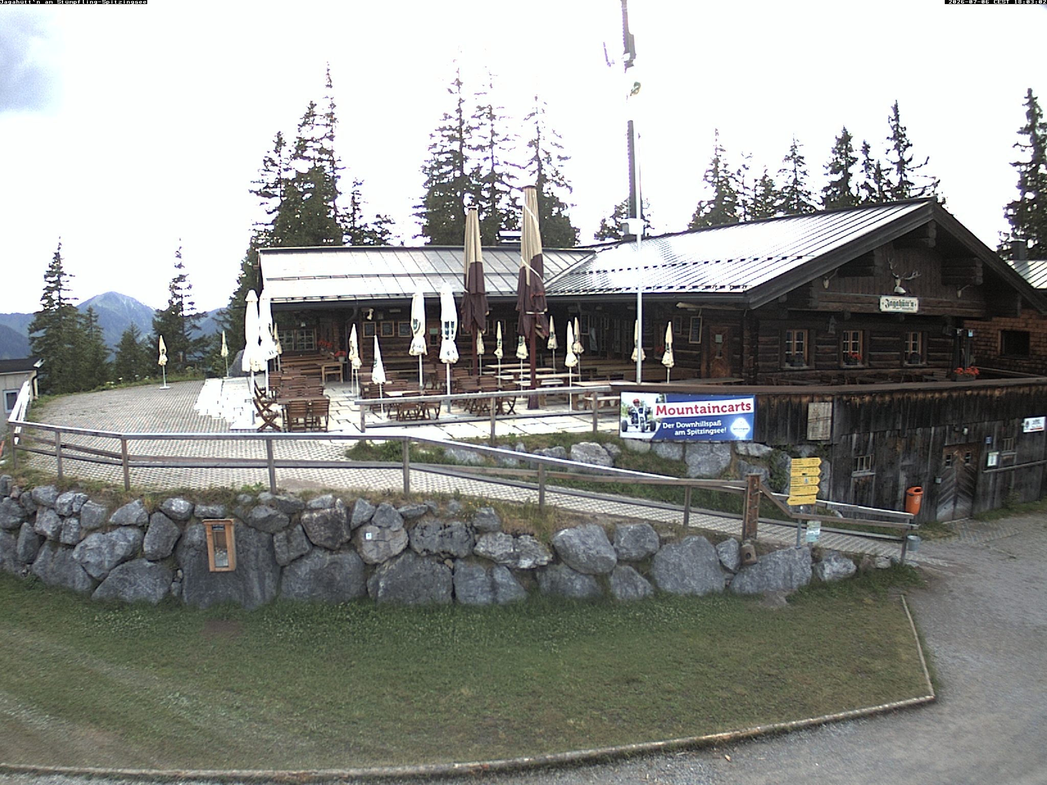 Archiv Foto Webcam Berghütte "Jagahüttn" auf dem Stümpfling