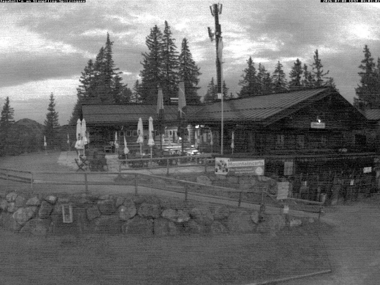Archiv Foto Webcam Berghütte "Jagahüttn" auf dem Stümpfling