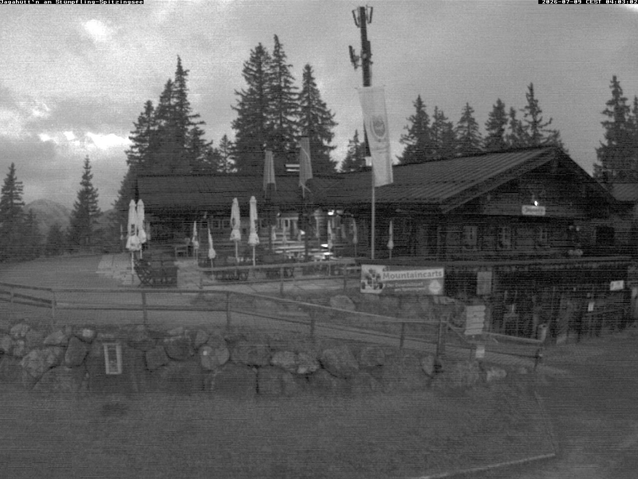 Archiv Foto Webcam Berghütte "Jagahüttn" auf dem Stümpfling
