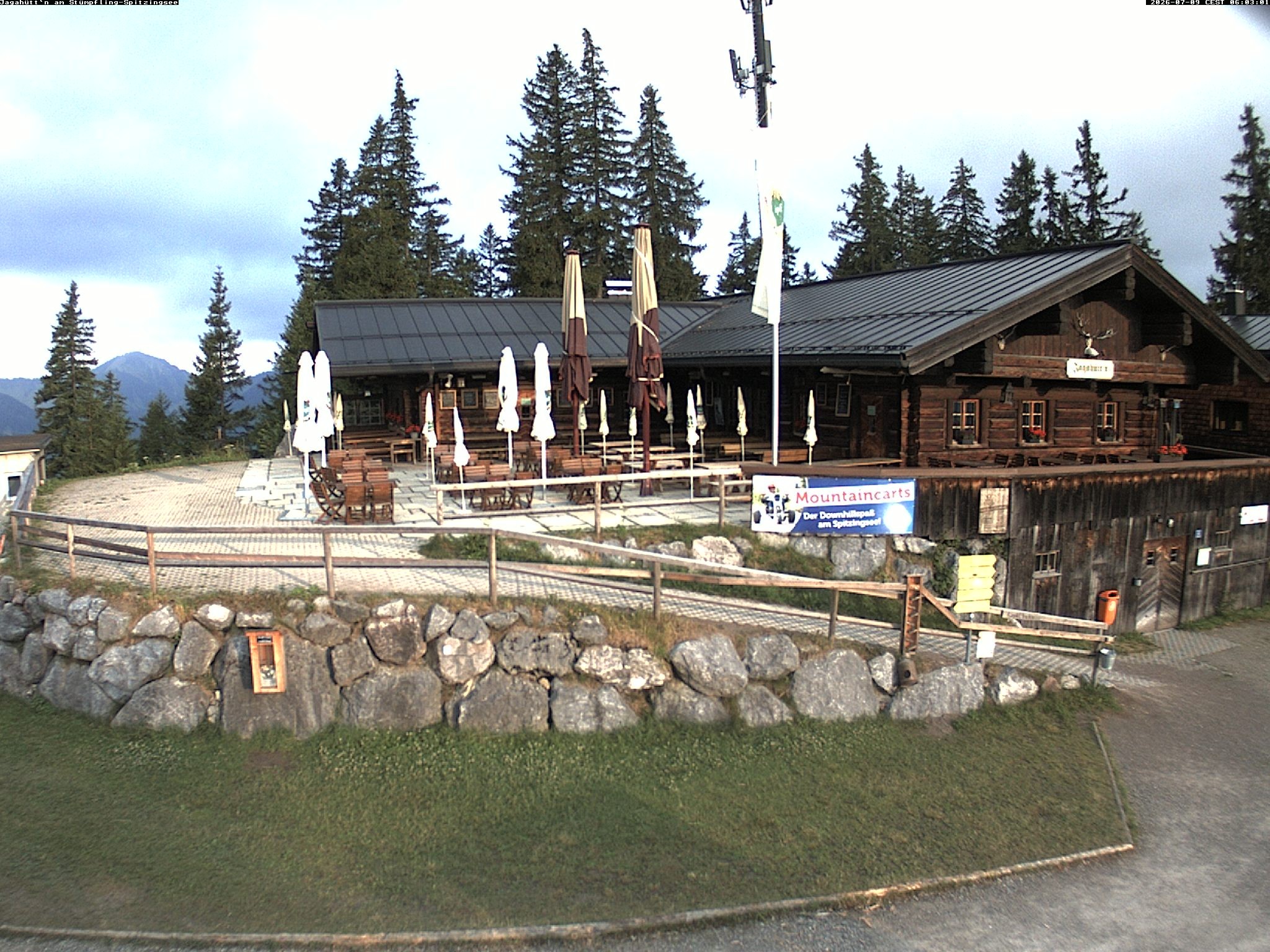 Archiv Foto Webcam Berghütte "Jagahüttn" auf dem Stümpfling