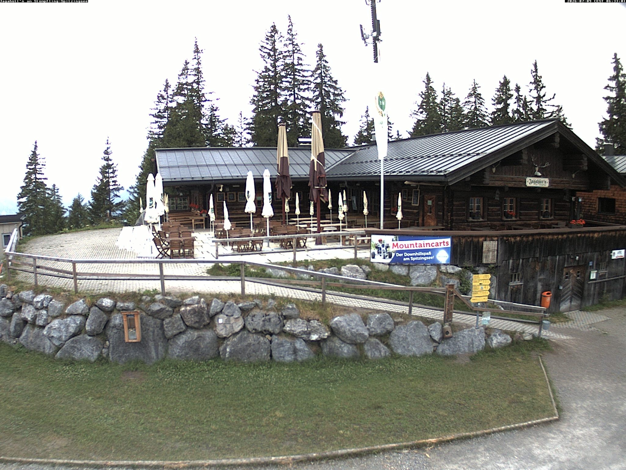 Archiv Foto Webcam Berghütte "Jagahüttn" auf dem Stümpfling